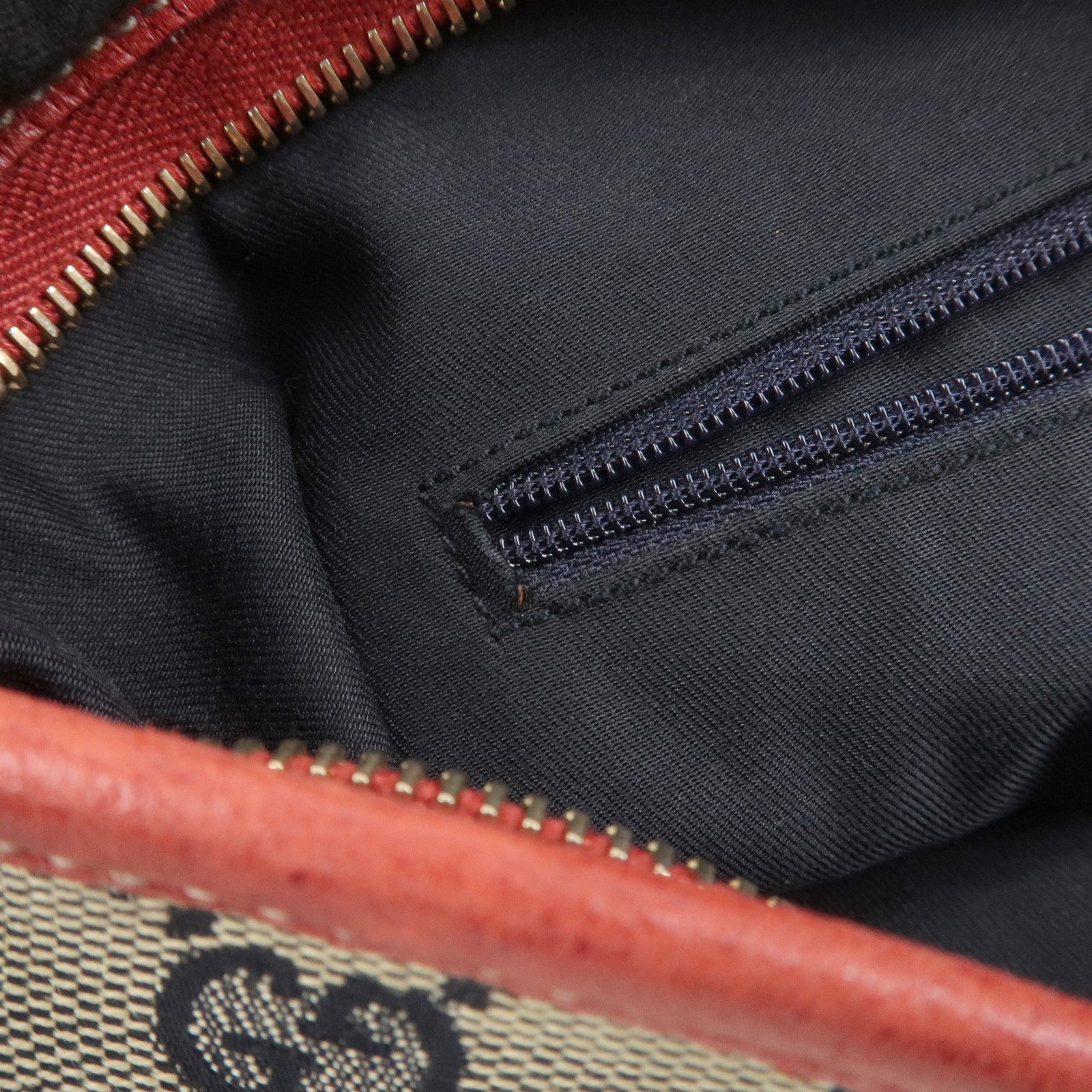 GUCCI Abbey GG Canvas Leather Shoulder Bag Crossbody Bag 131326