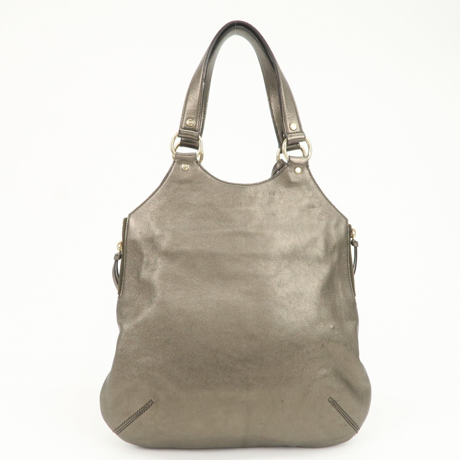 SAINT LAURENT Metropolis Rive Gauche Leather Tote Bag 177739