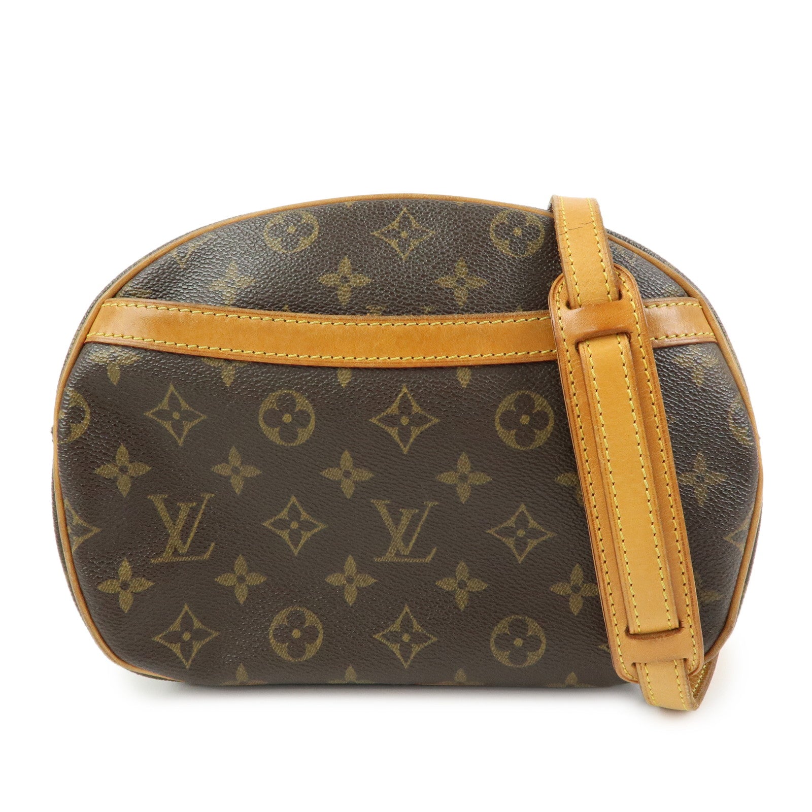 Louis Vuitton Monogram Blois Crossbody Shoulder Bag Brown M51221