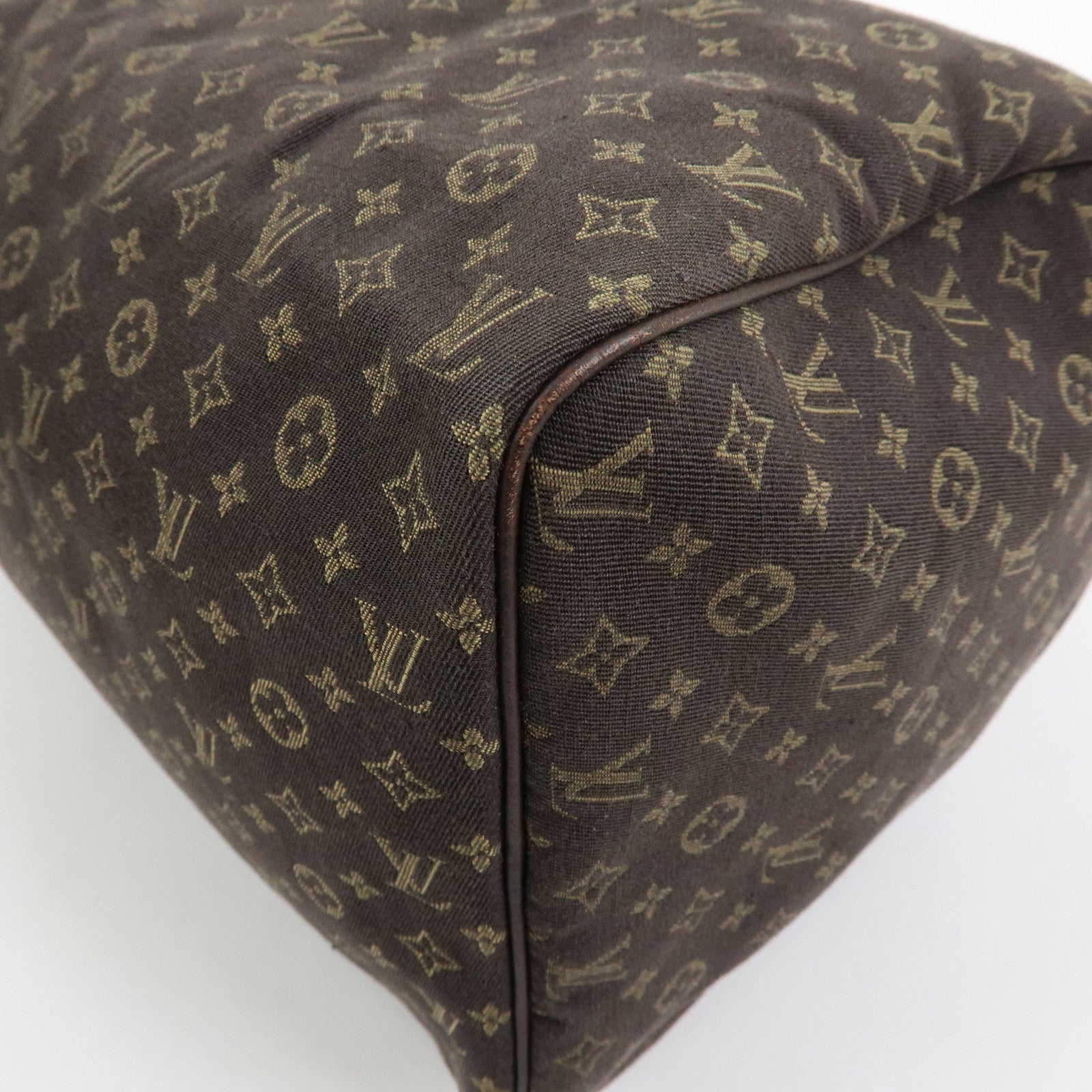 Louis Vuitton Monogram Mini Lin Speedy 30 Boston Bag Ebene M95224