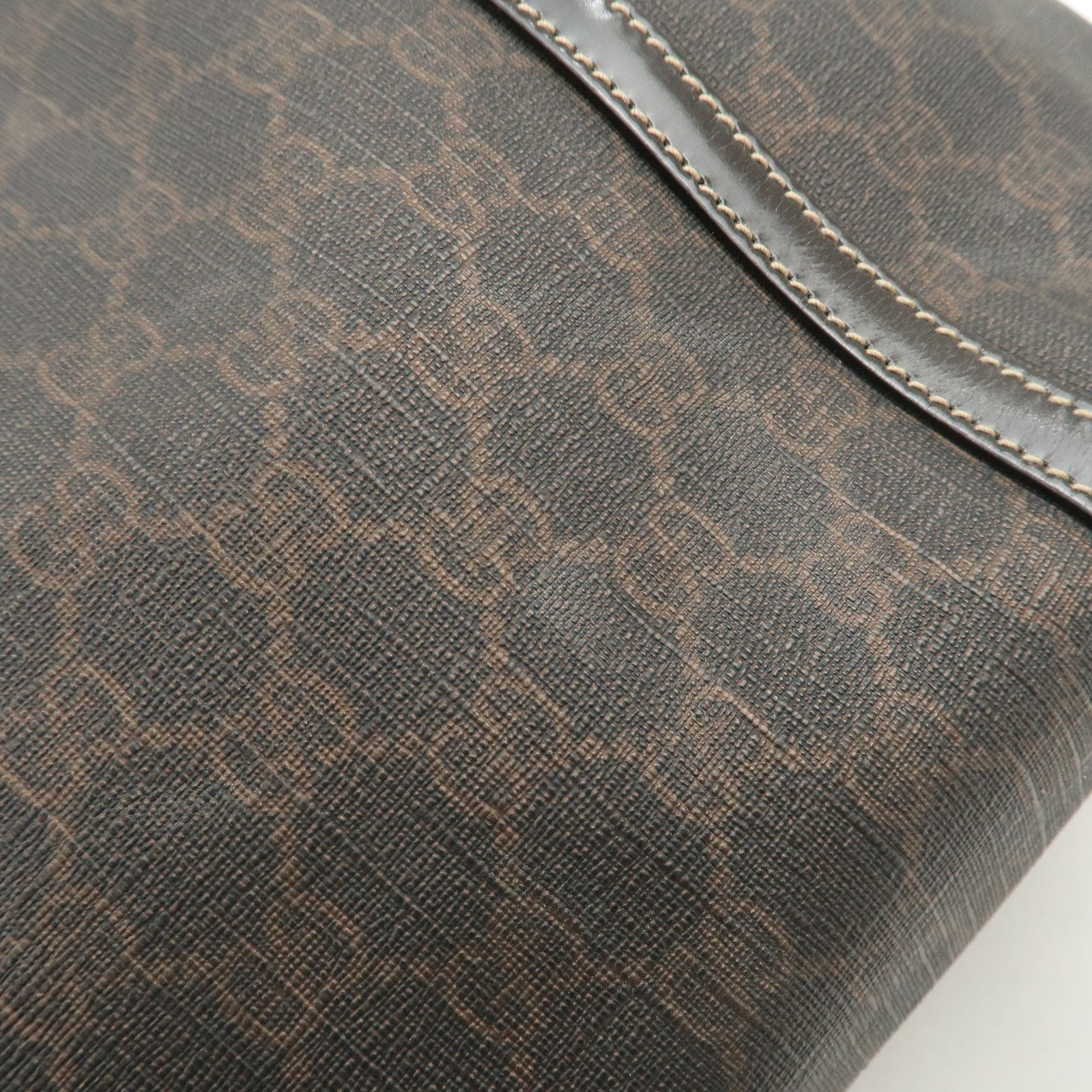 GUCCI GG Supreme Patent Leather Tote Bag Hand Bag Brown 197953