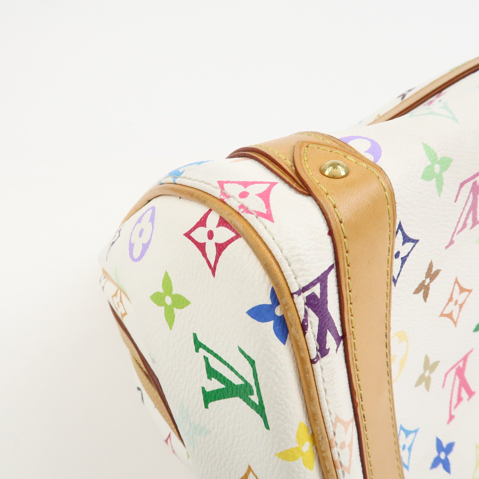 Louis Vuitton Monogram Multicolor Priscilla Hand Bag Blanc M40096