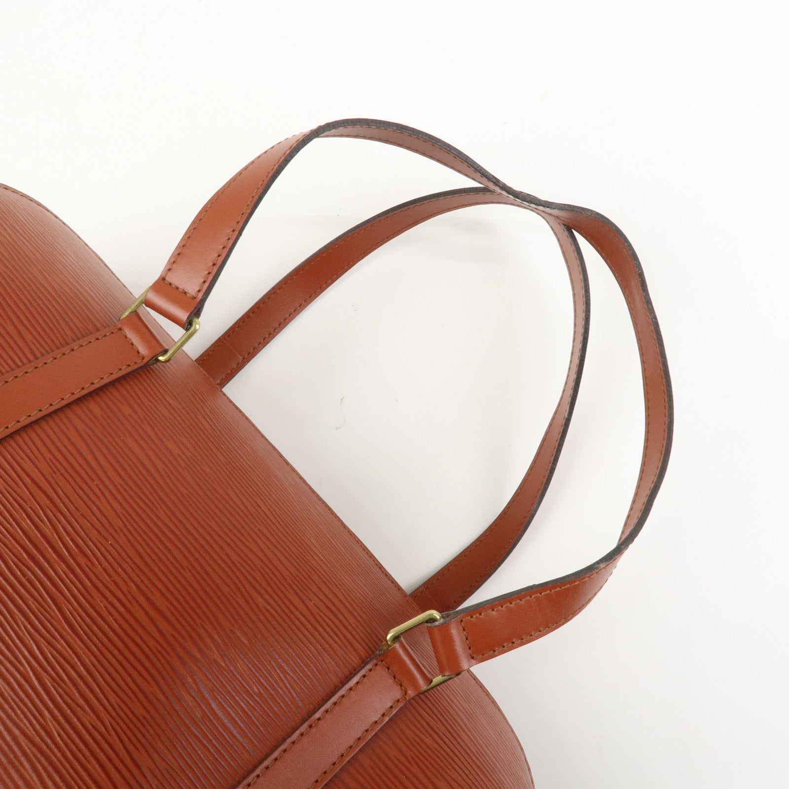 Louis Vuitton Epi Leather Soufflot Hand Bag Kenya Brown M52223