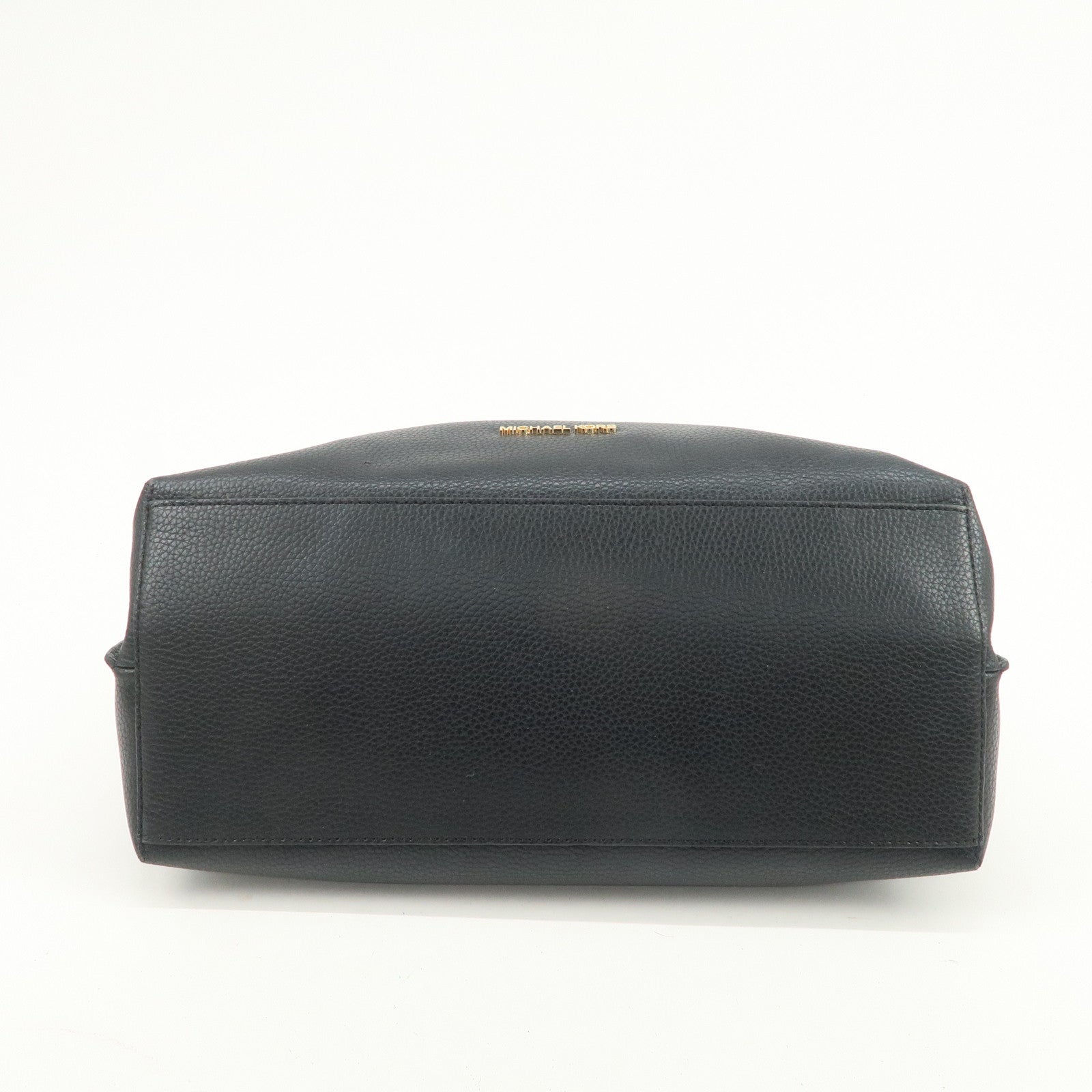 MICHAEL KORS Logo Leather Shoulder Bag Hand Bag Black