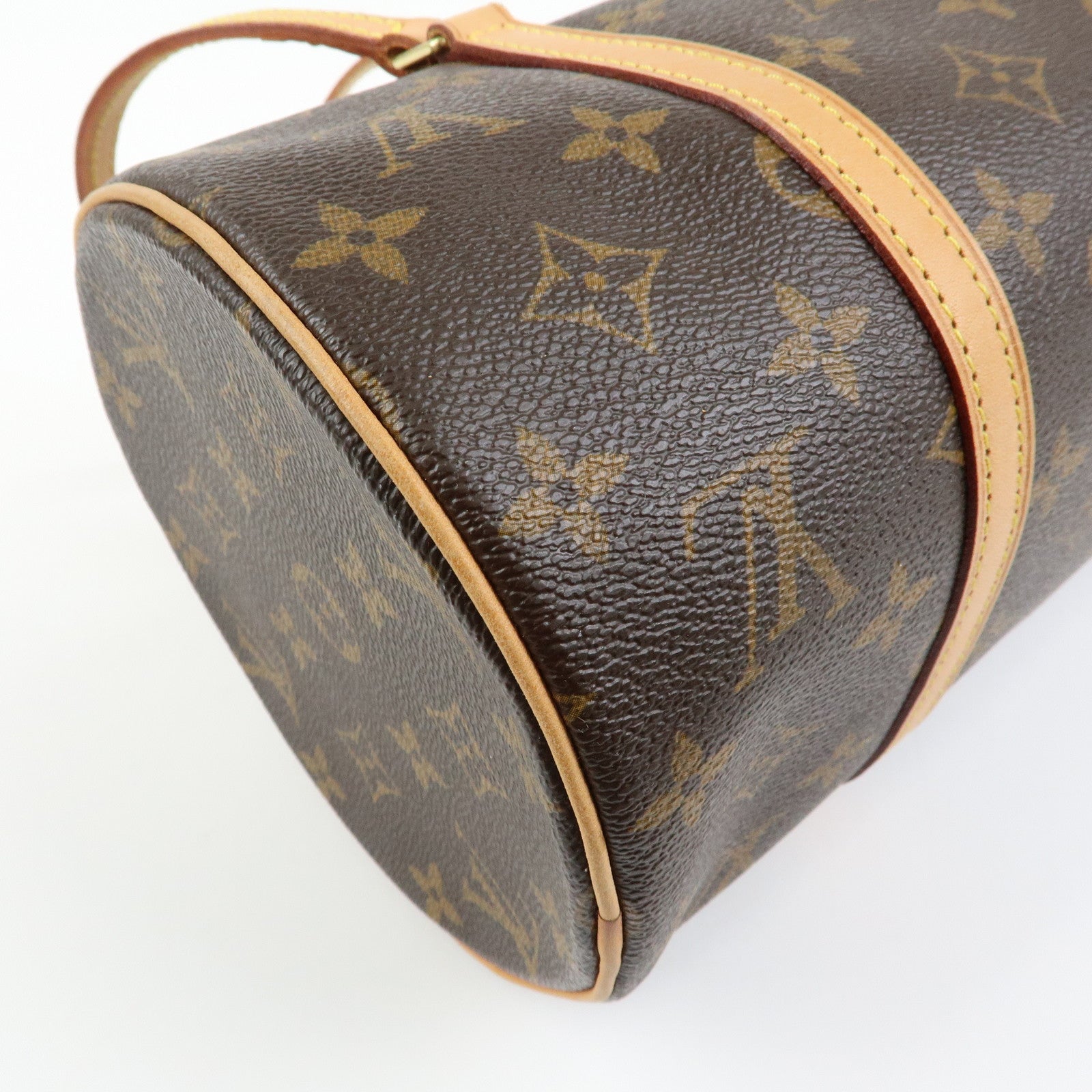 Louis Vuitton Monogram Papillon 30 Hand Bag Brown M51385