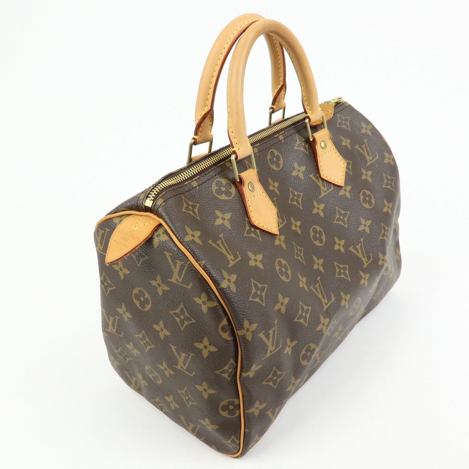 Louis Vuitton Monogram Speedy 30 Boston Bag Hand Bag Brown M41526