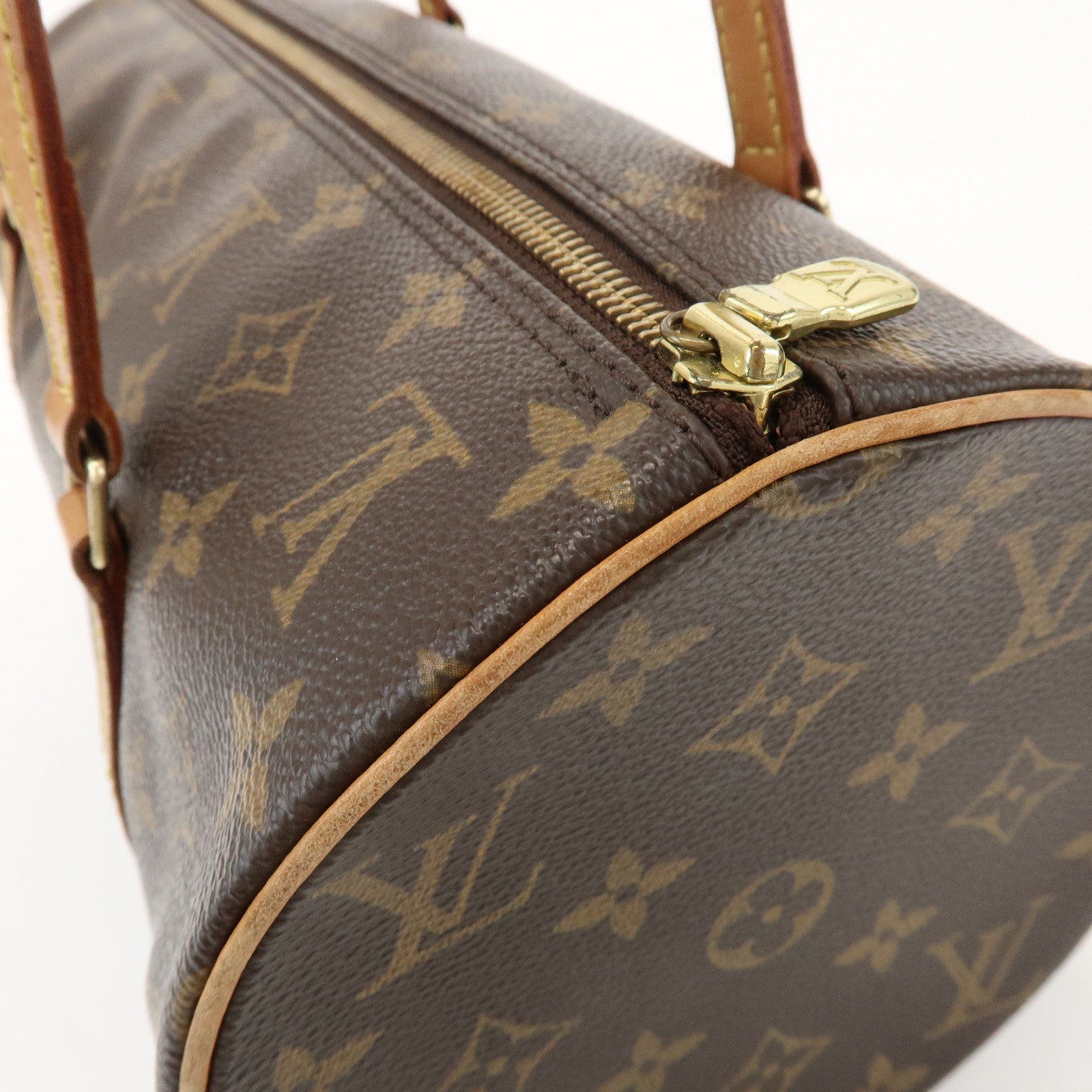Louis Vuitton Monogram Papillon 30 Hand Bag Brown M51385