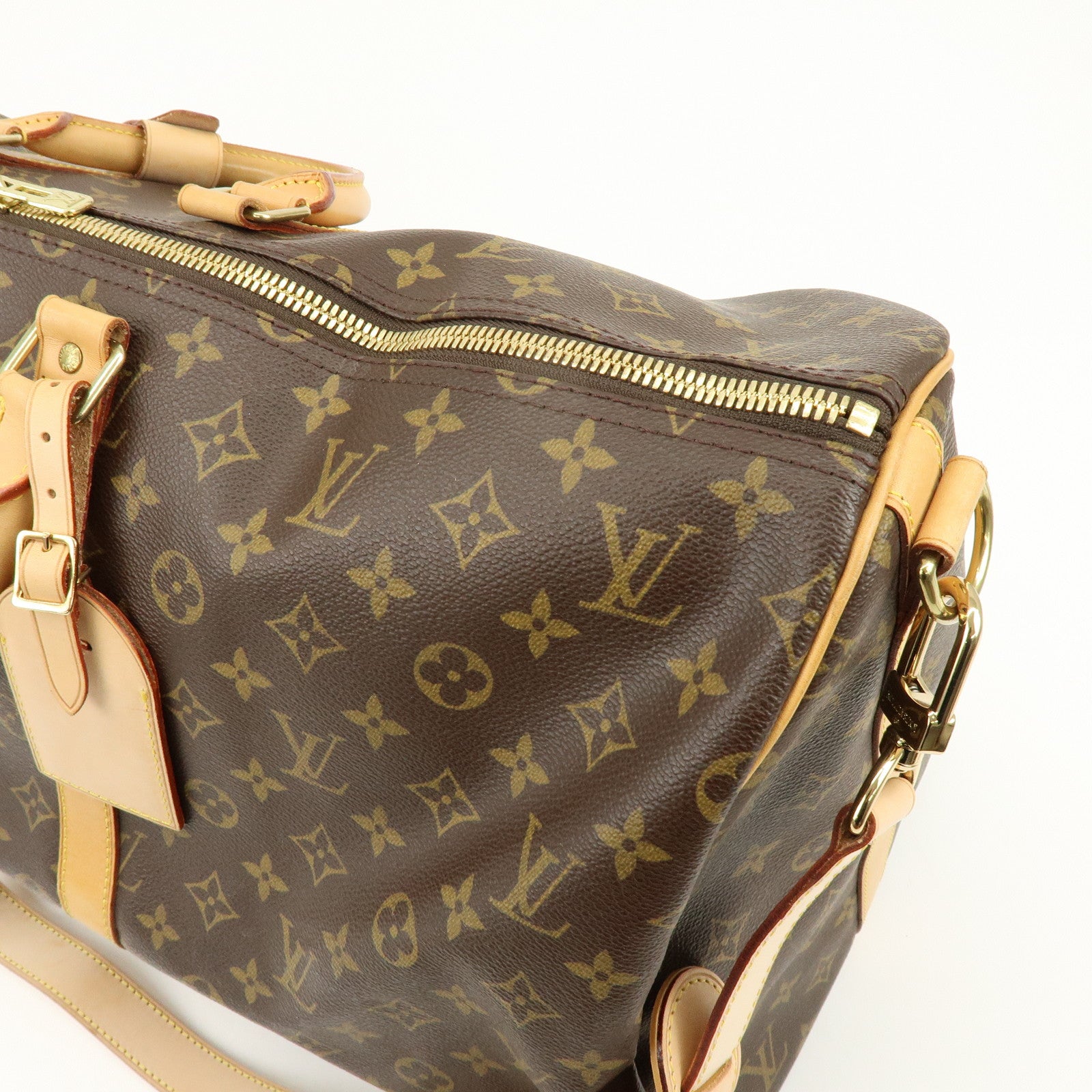 Louis Vuitton Monogram Keep All Bandouliere 55 Boston Bag M41414