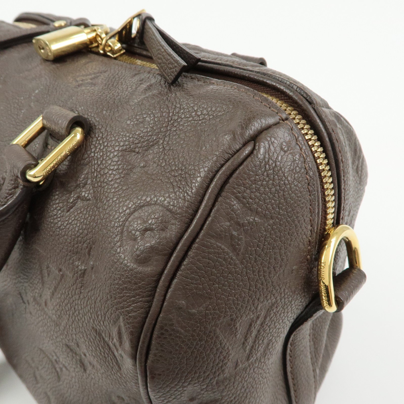 Louis Vuitton Monogram Empreinte Speedy Bandouliere 25 Terre M40761