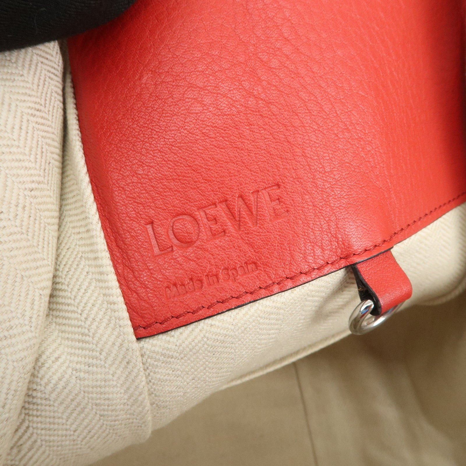 LOEWE Anagram Hammock Small Shoulder Bag Crossbody Bag Red 0011840