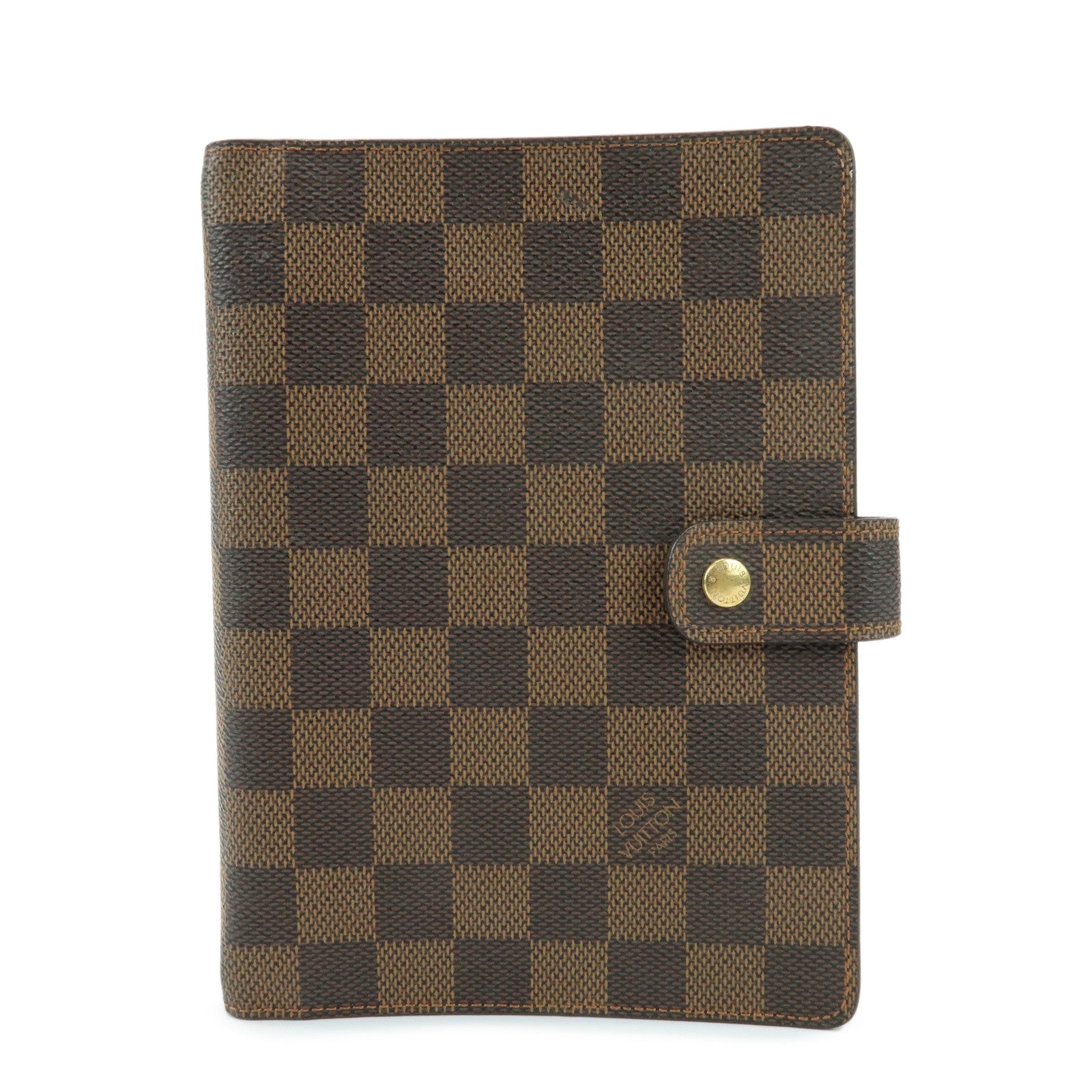 Louis Vuitton Damier Agenda GM Canvas Planner Cover Ebene R20107