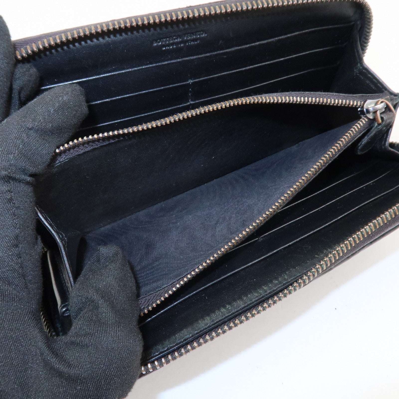 BOTTEGA VENETA Set Of 2 Intrecciato Leather Wallet 114076 150509