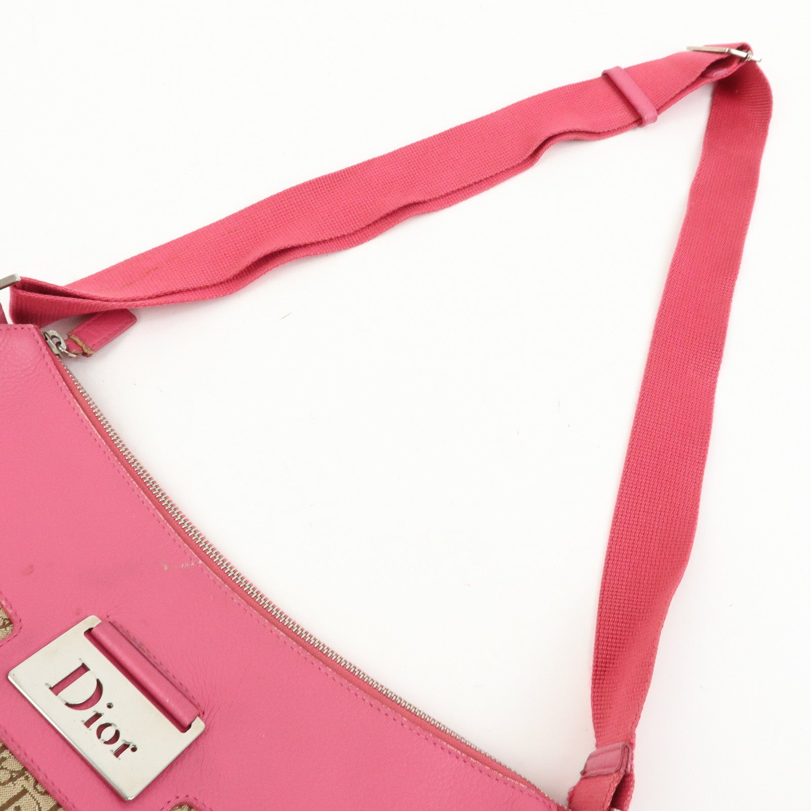 Christian Dior Trotter Street Chic Jacquard Canvas Shoulder Bag