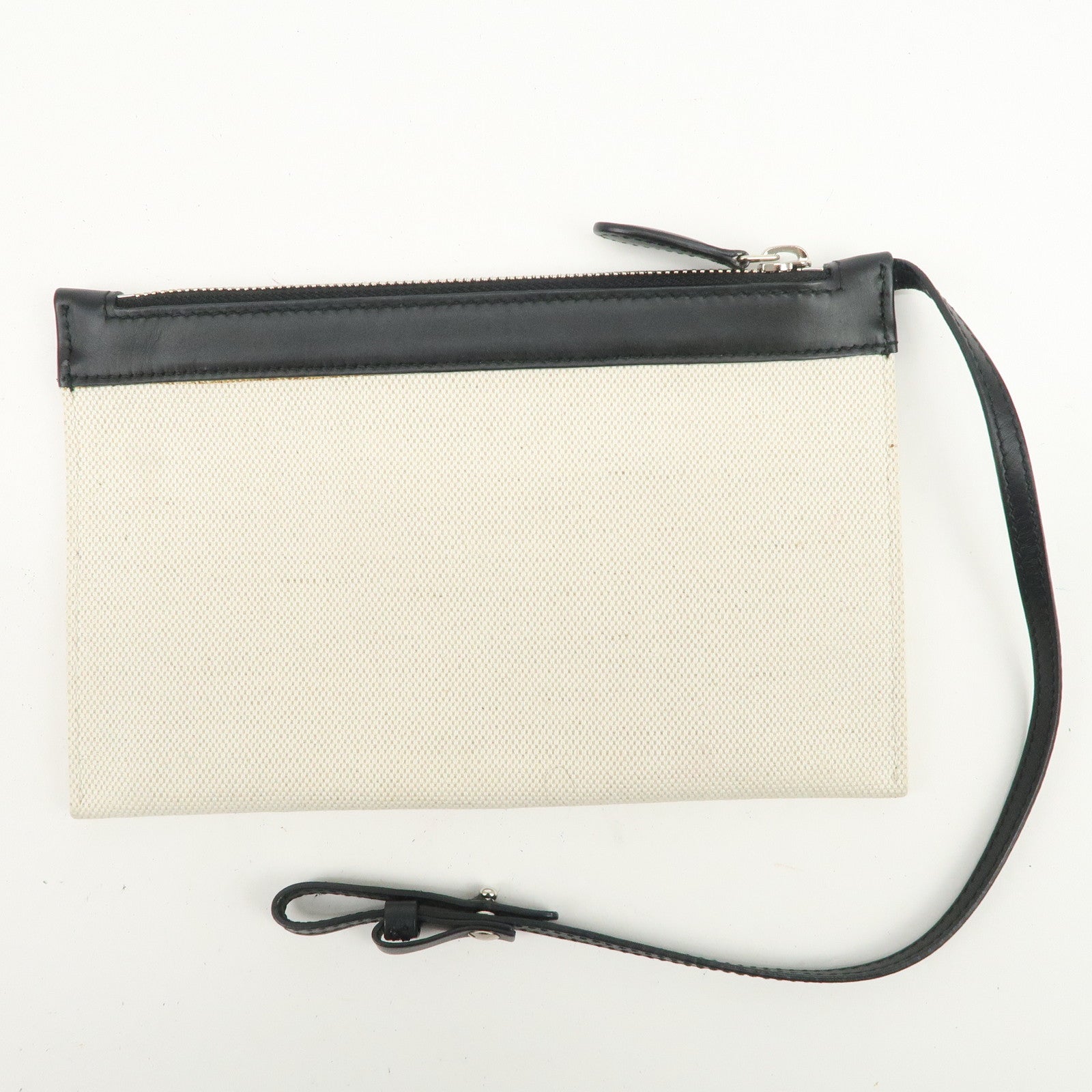 BALENCIAGA Navy Cabas S Cotton Calf Skin Tote Bag Hand Bag 339933