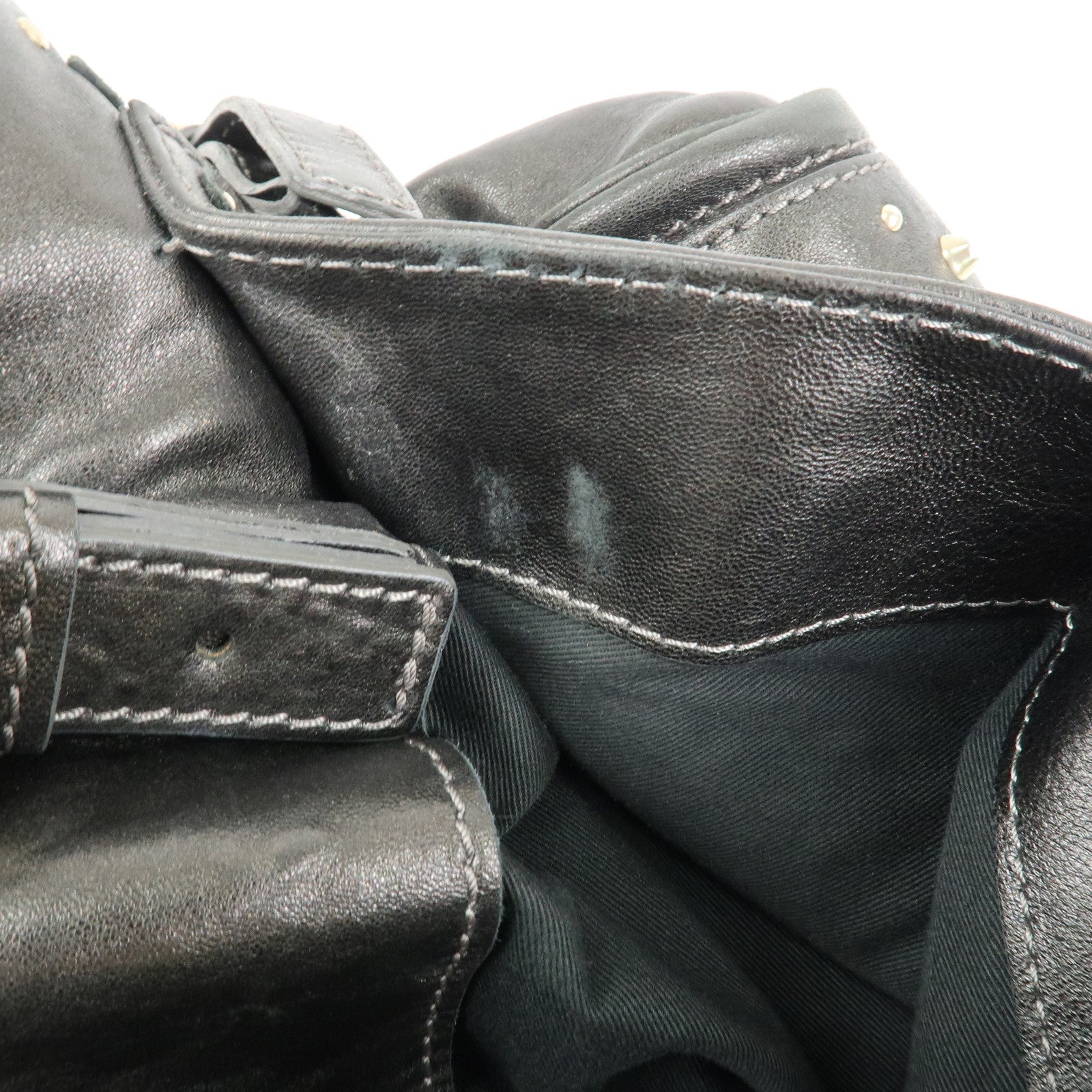 Chloe Paddington Leather Hand Bag Shoulder Bag Black