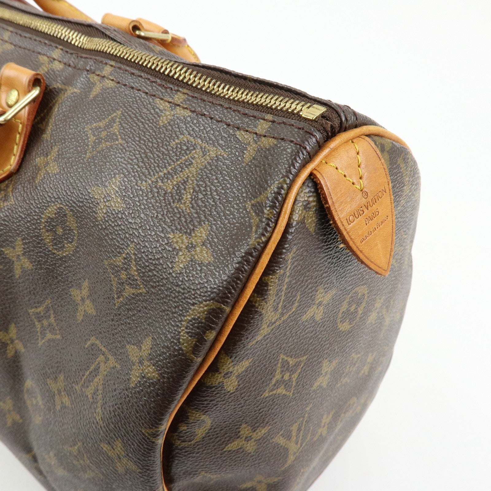 Louis Vuitton Monogram Speedy 40 Hand Bag Boston Bag Brown M41522