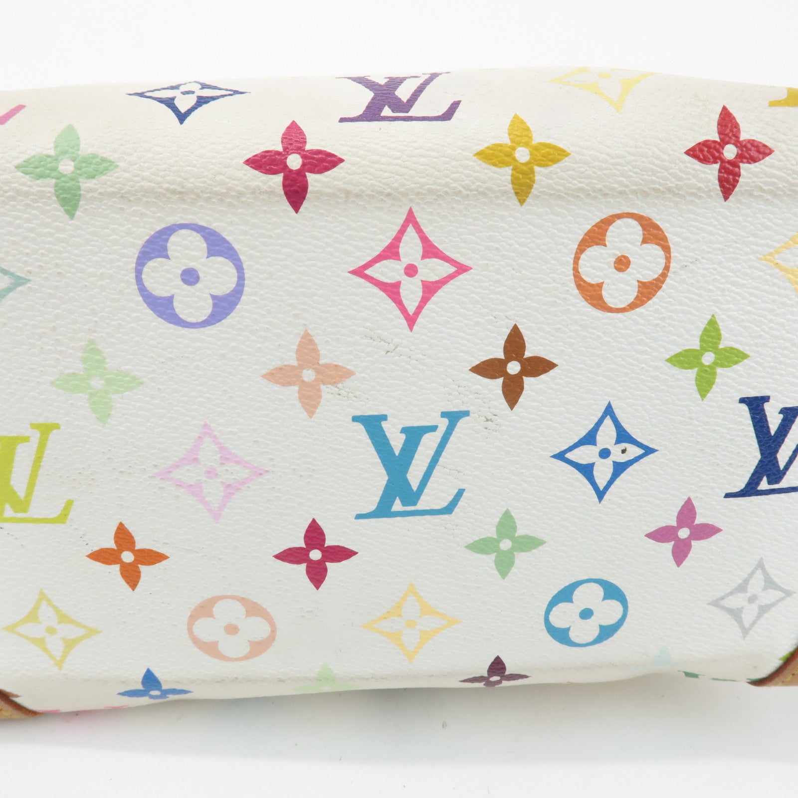 Louis Vuitton Monogram Multicolor Audra Hand Bag Blanc M40047 Used