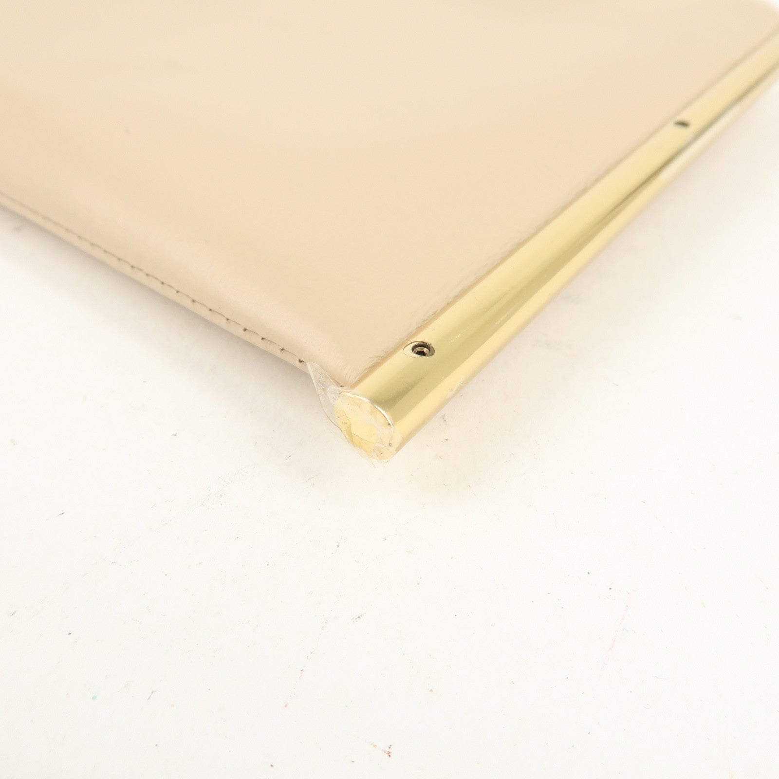 Chloe Leather Chain Shoulder Bag  Mini Bag Gold HDW Beige Used