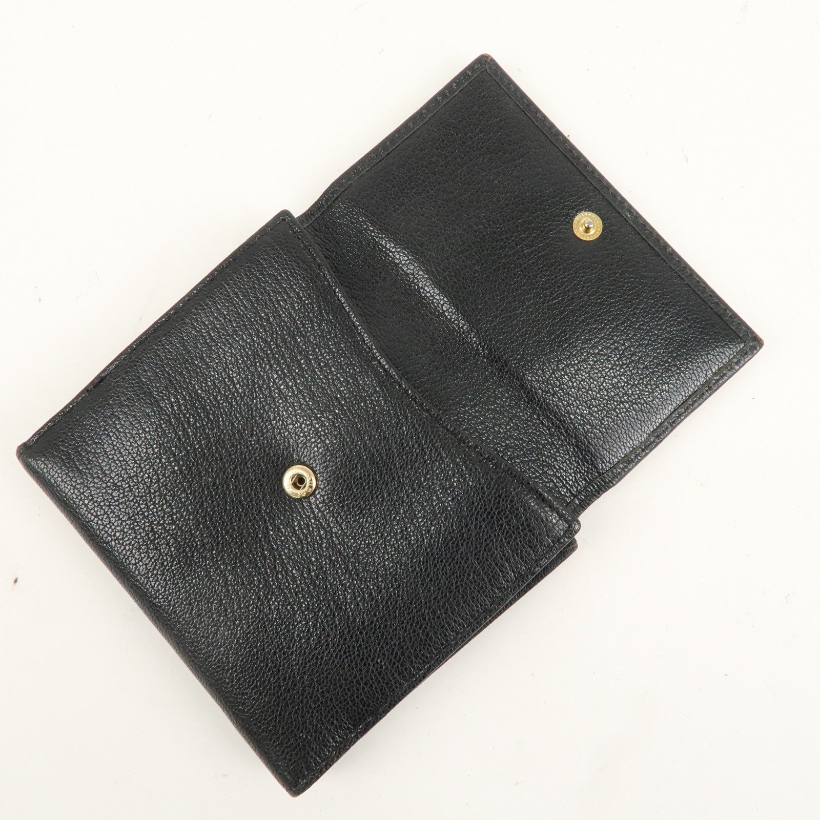 GUCCI Interlocking G Leather Bi-fold Wallet Black 131020