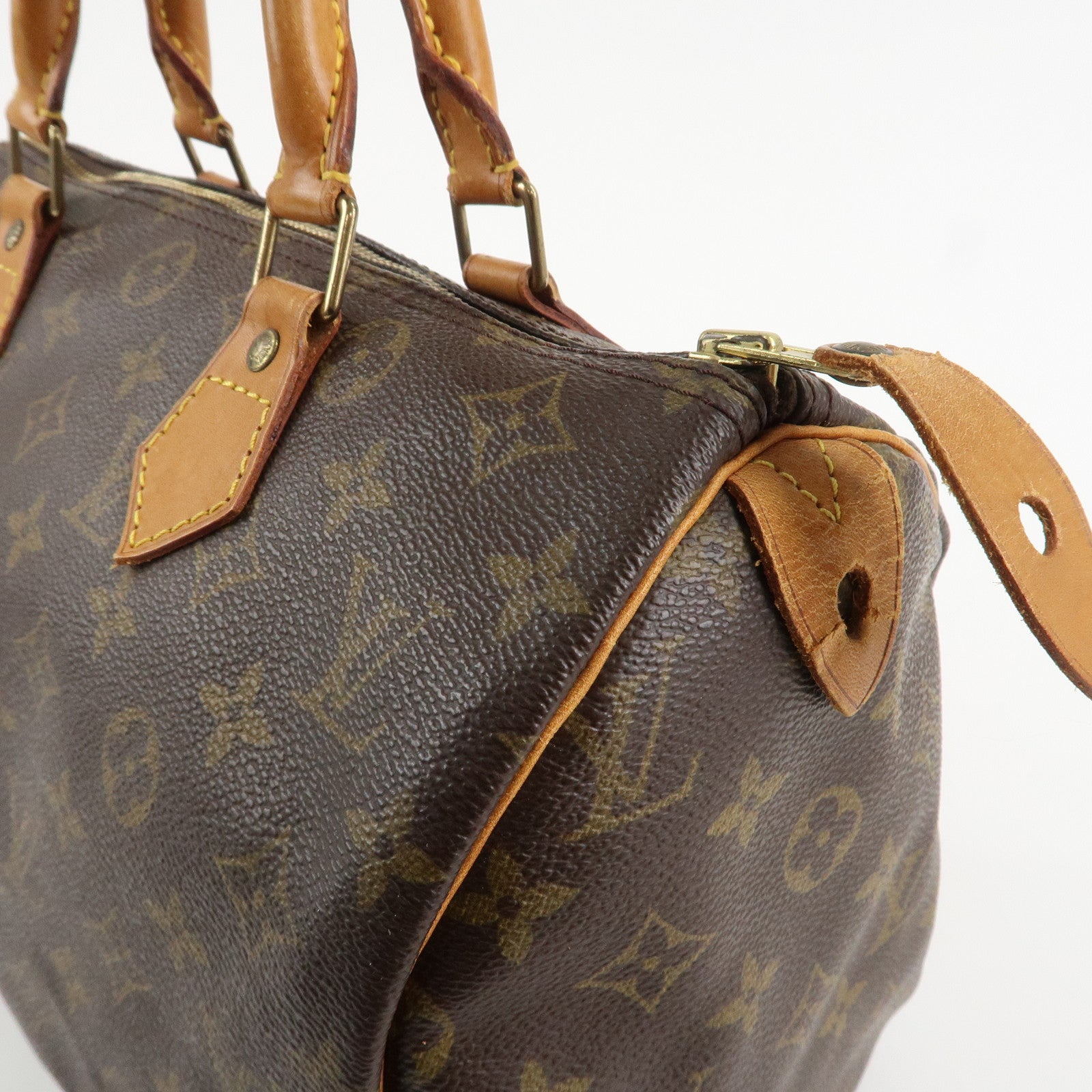 Louis Vuitton Monogram Speedy 30 Hand Bag Boston Bag M41108 Used