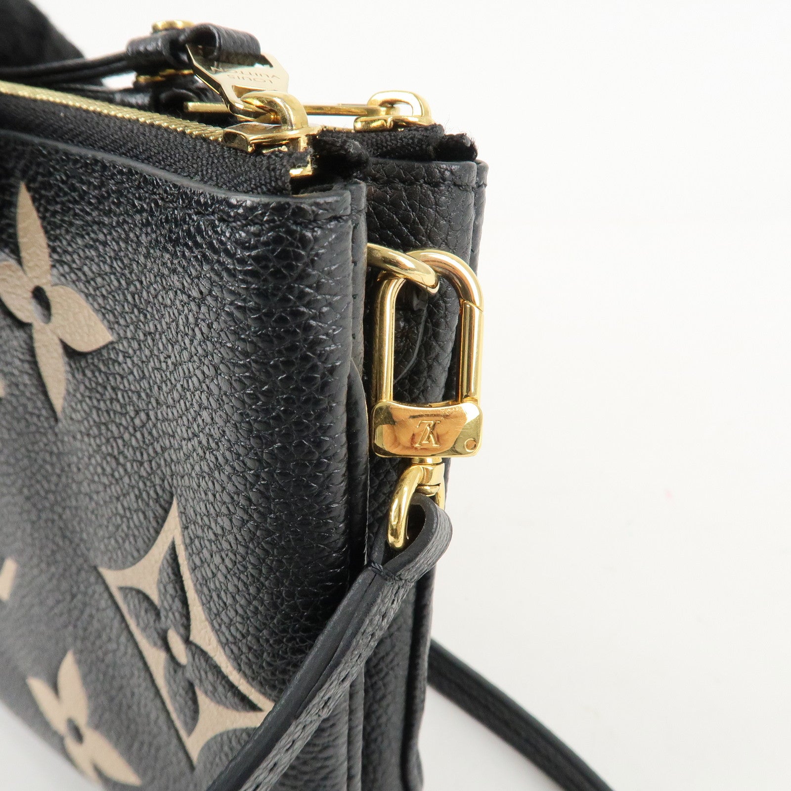 Louis Vuittton Monogram Empreinte Bicolor Pochette Double Zip Used