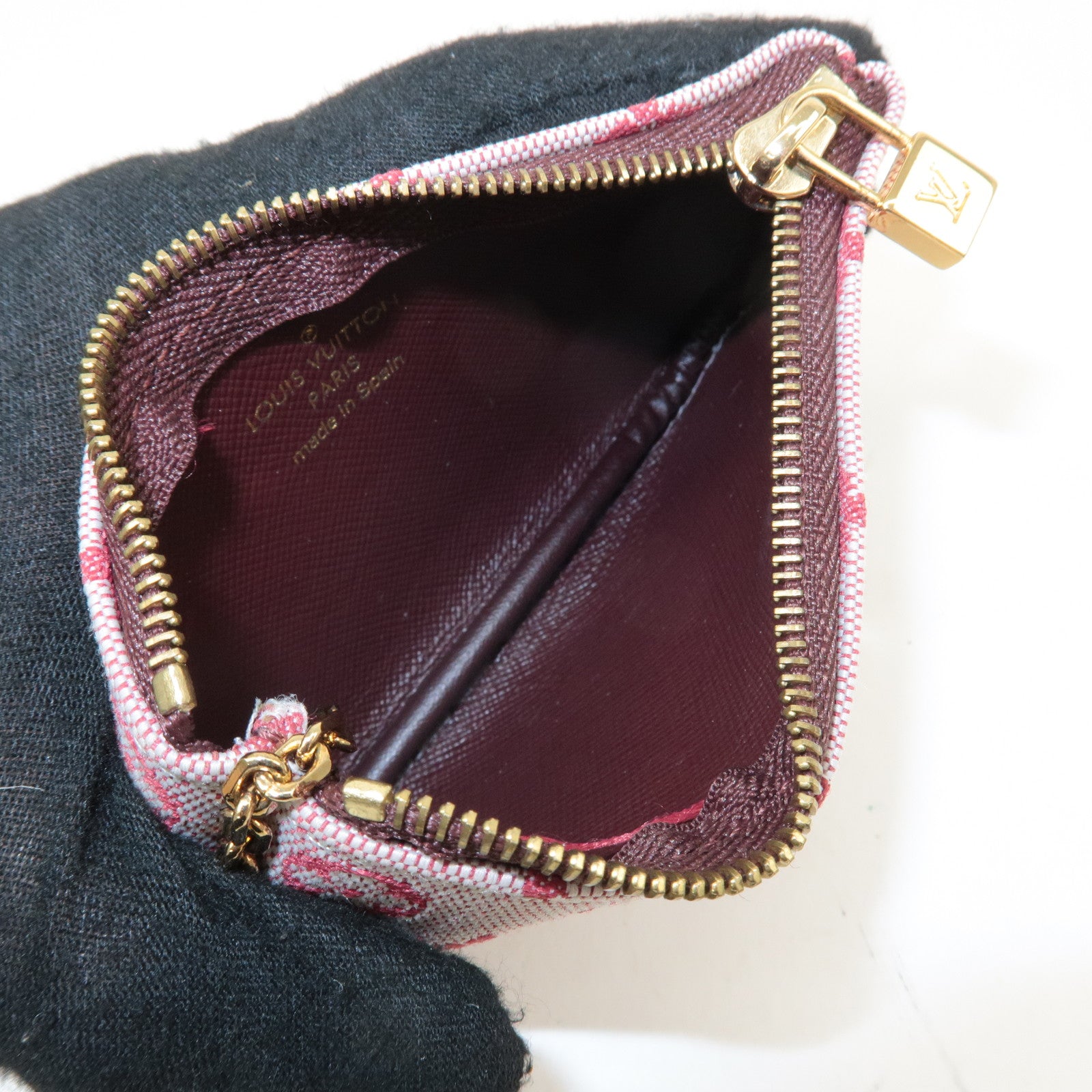 Louis Vuitton Monogram Mini Pochette Cles Coin Case Cerise M92238