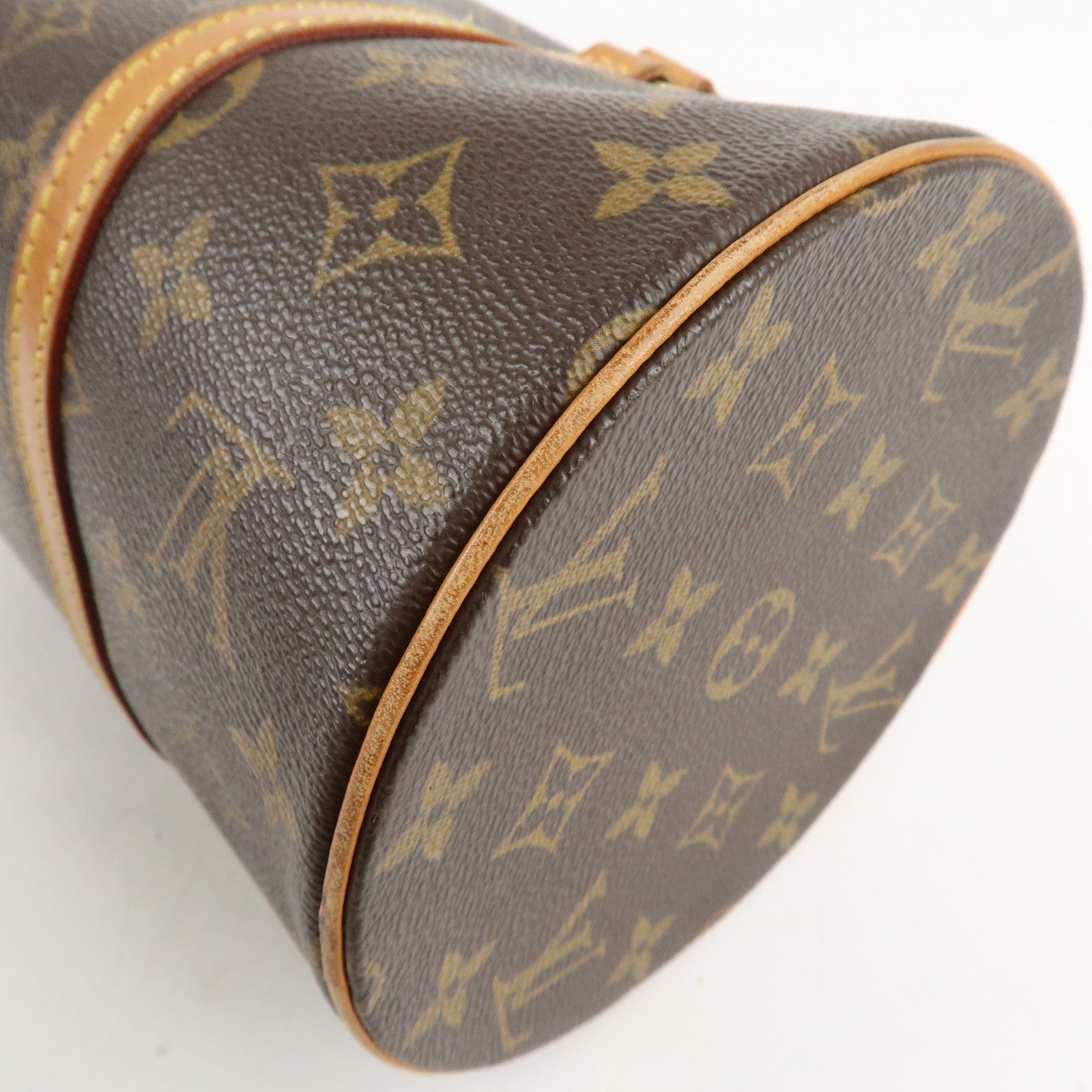 Louis Vuitton Monogram Papillon 30 Hand Bag Brown M51385