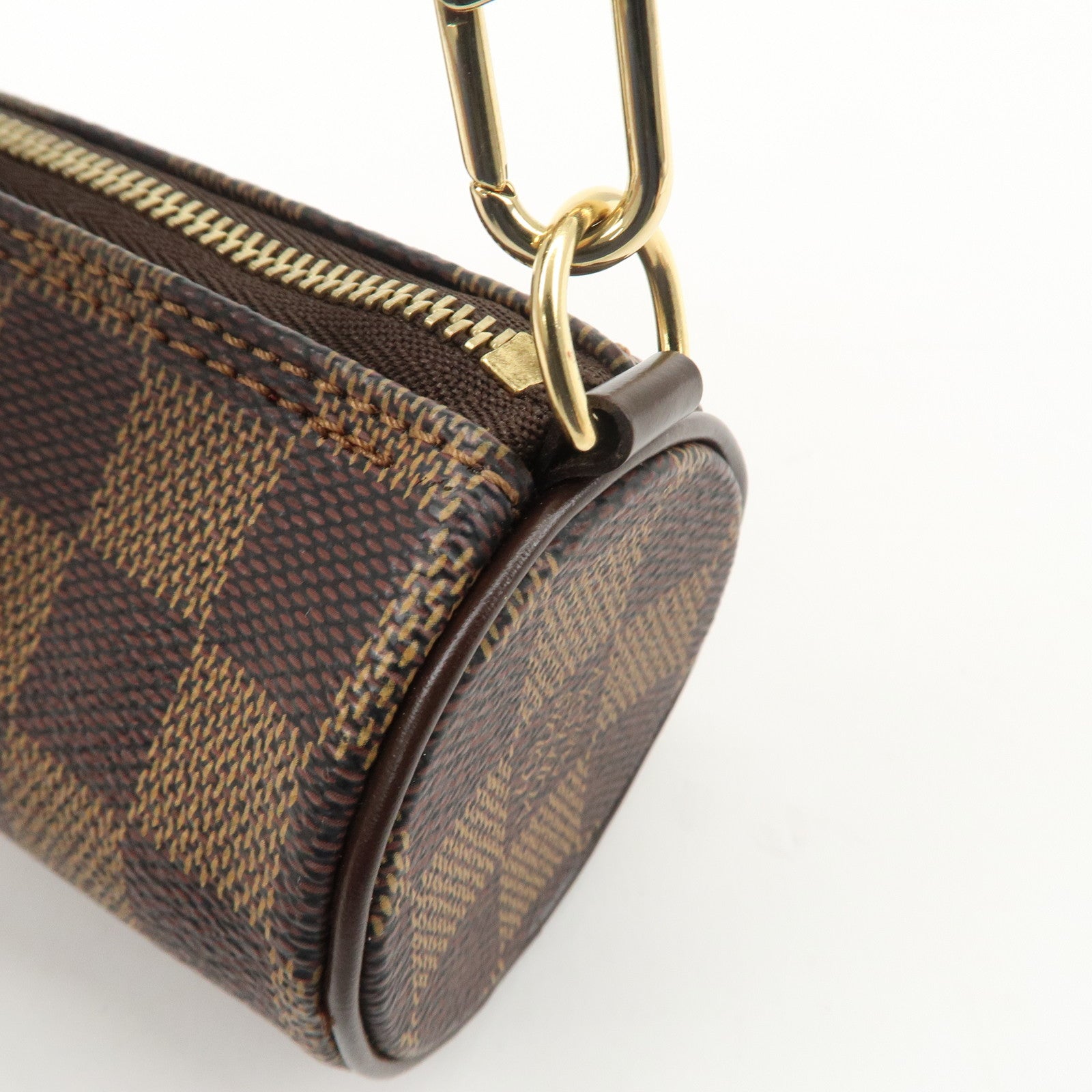 Louis Vuitton Damier Ebene Mini Pouch for Papillon Bag Brown