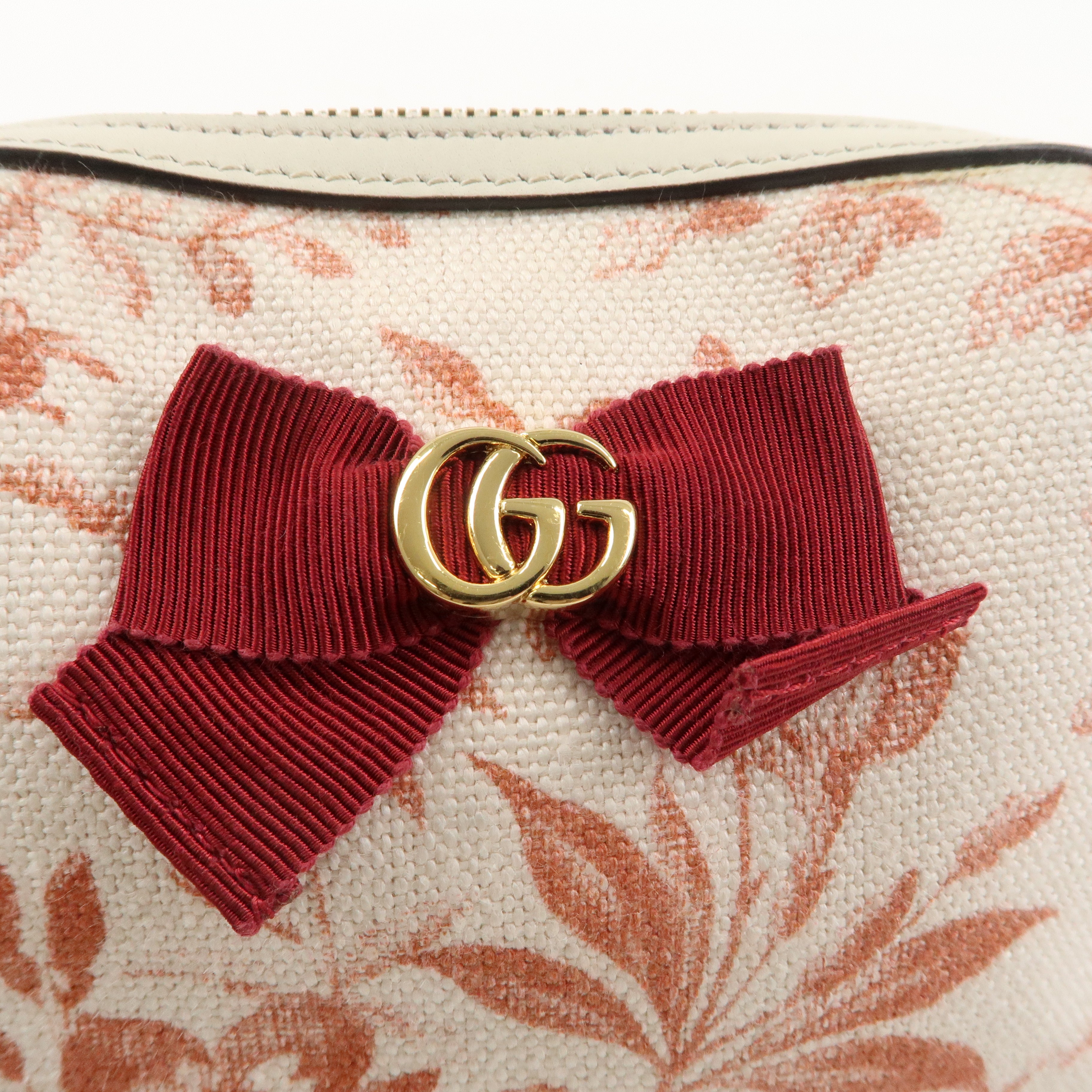 GUCCI GG Marmont Canvas Herbarium Cosmetic Pouch Japan Limited