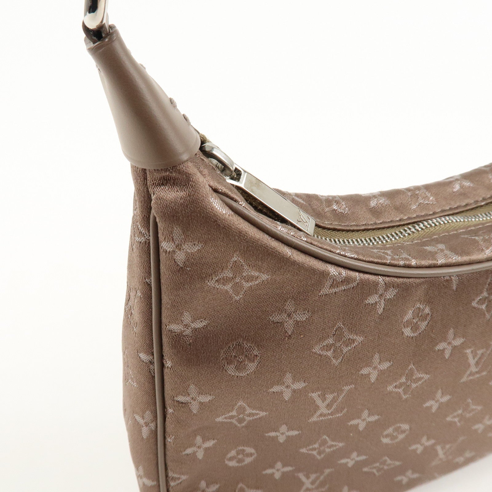 Louis Vuitton Monogram Satin Little Boulogne Hand Bag M92143 Used