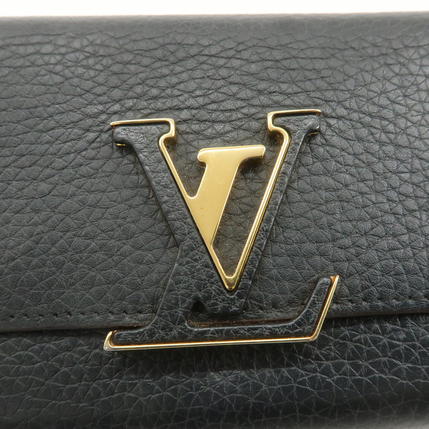 Louis Vuitton Portofoille Capucines Wallet Black Noir M61248