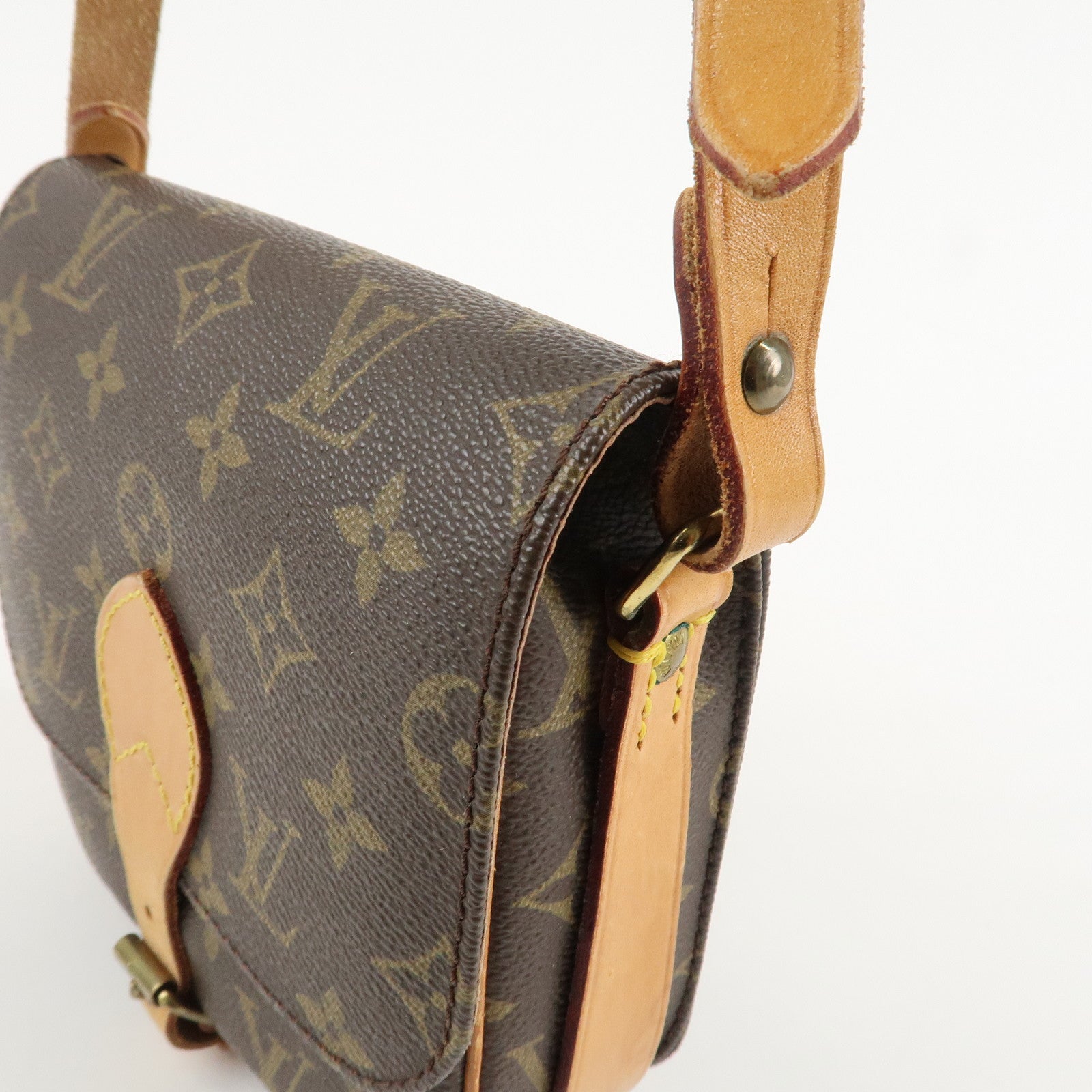 Louis Vuitton Monogram Mini Cartouchiere Shoulder Bag M51254 Used