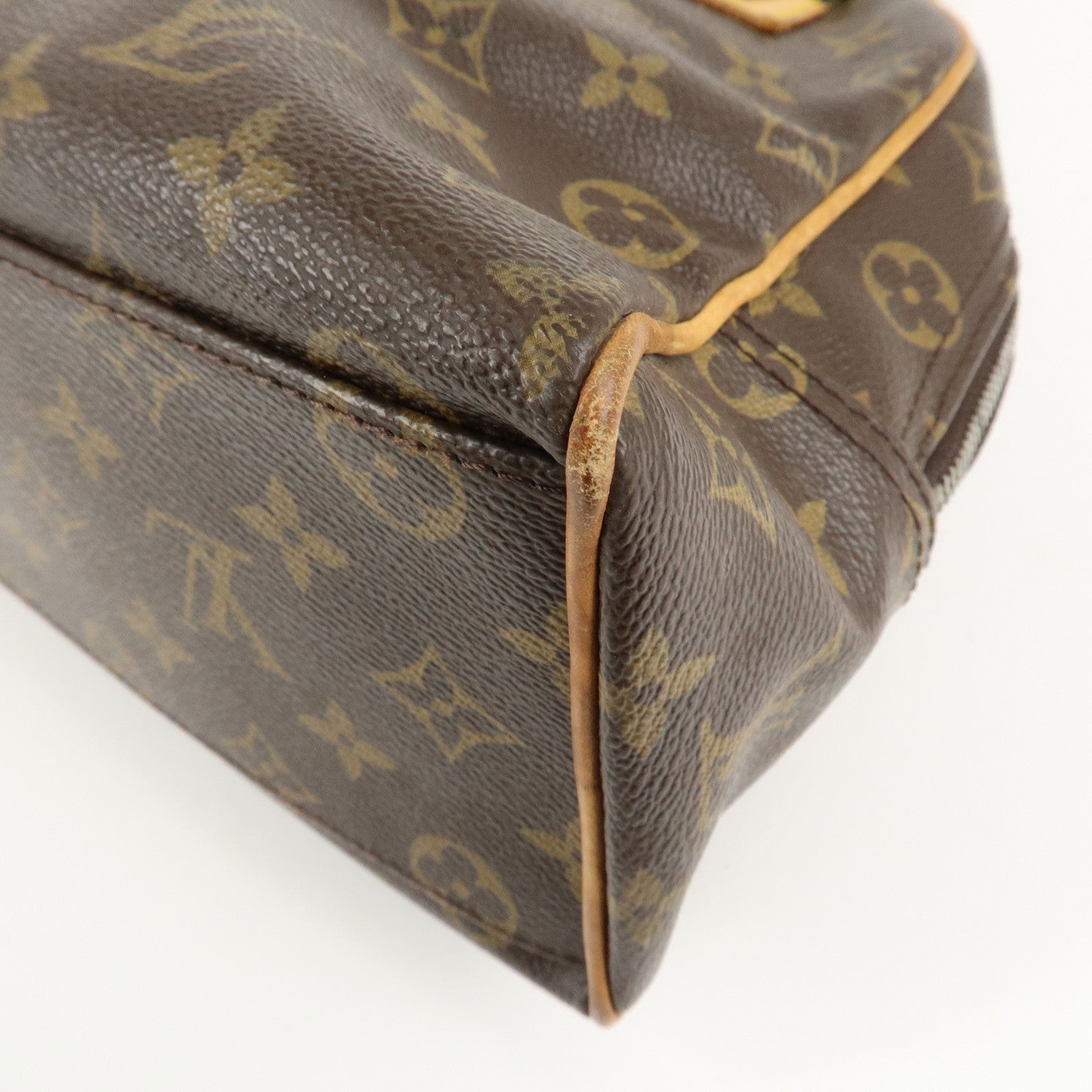 Louis Vuitton Monogram Manhattan PM Hand Bag Brown M40026