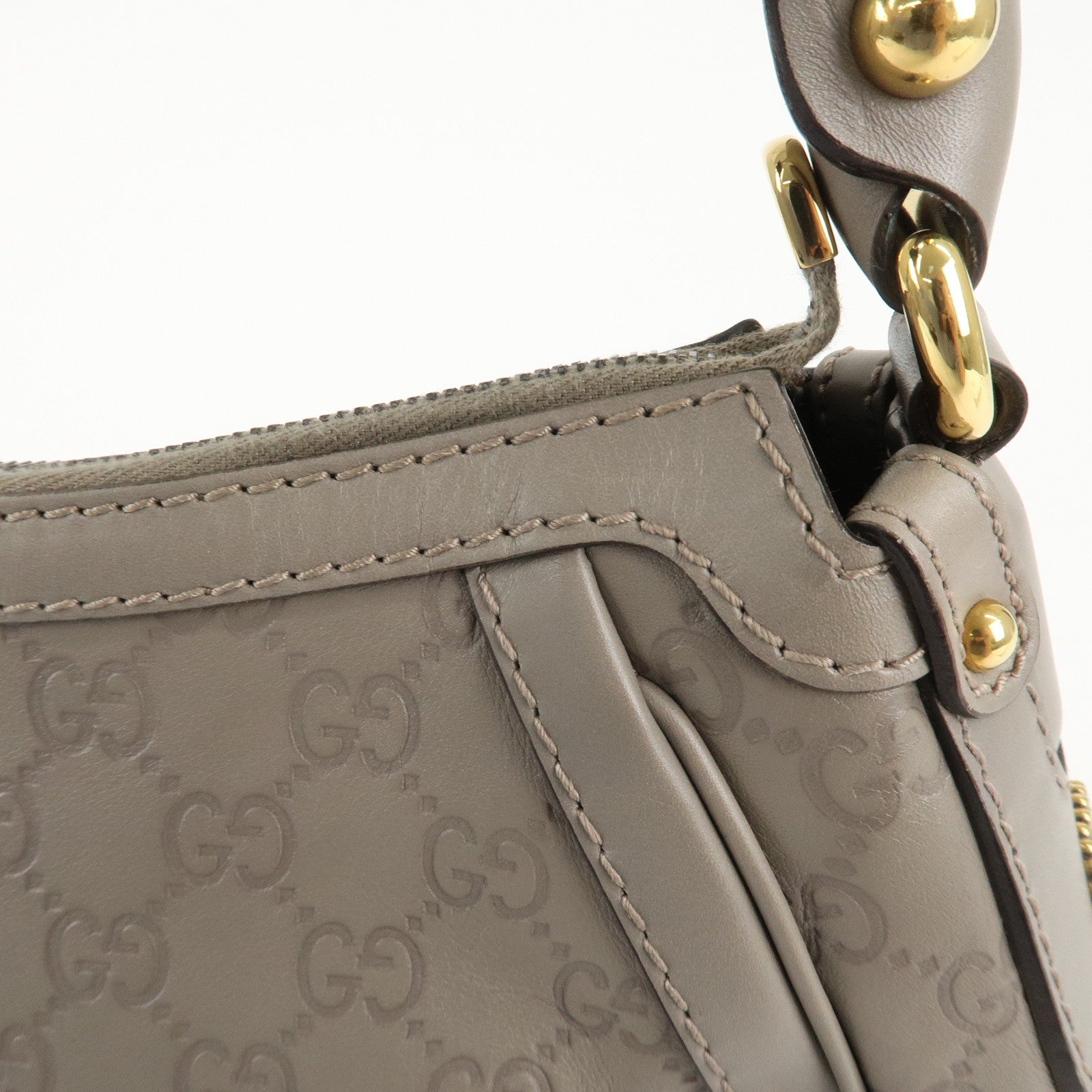 GUCCI Guccissima Scarlet Guccissima Leather Shoulder Bag 282298 Used