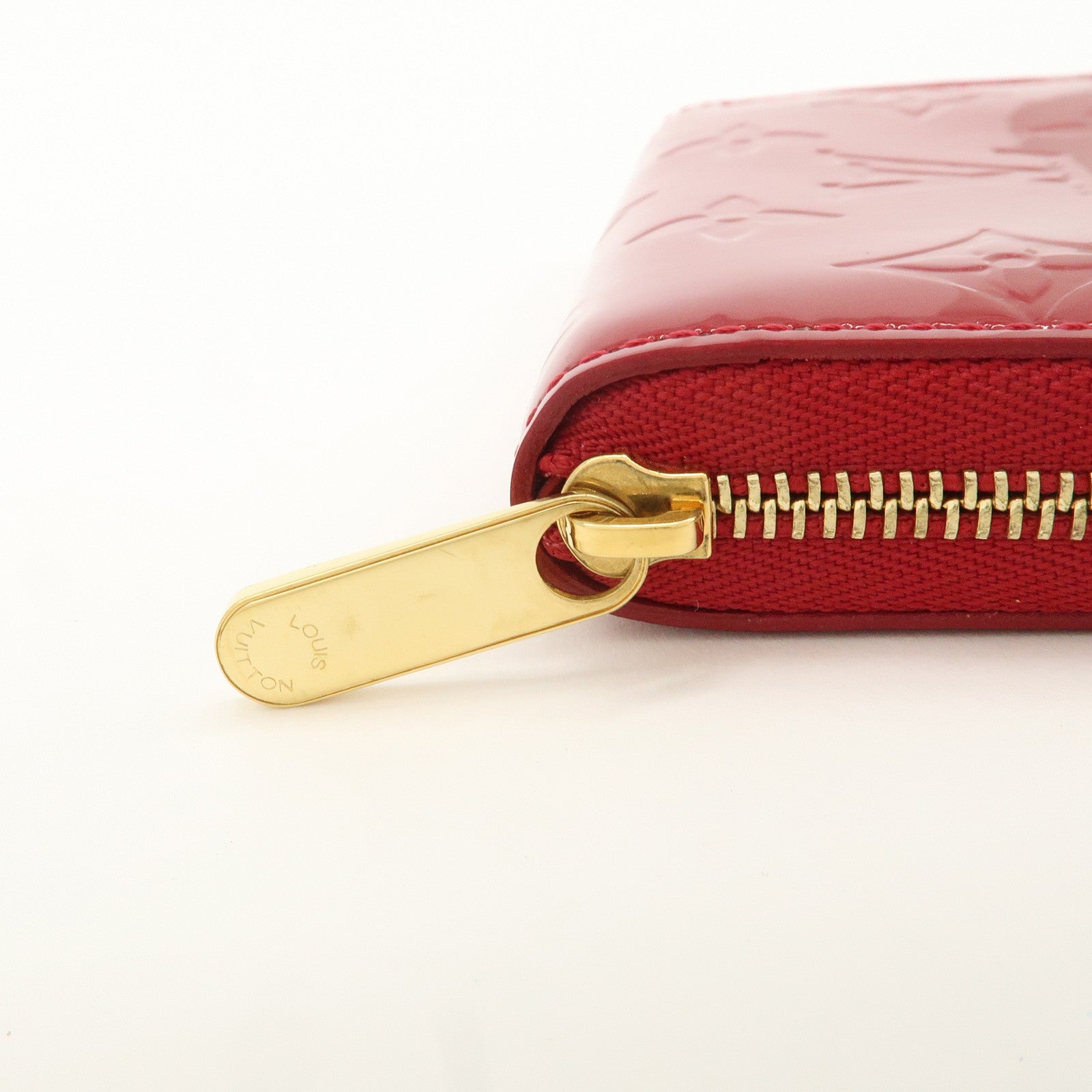 Louis Vuitton Monogram Vernis Zippy Coin Purse M93608 Red