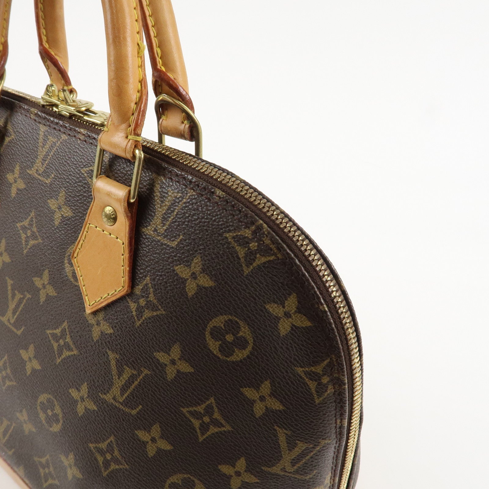 Louis Vuitton Monogram Alma Hand Bag Brown M51130 Used