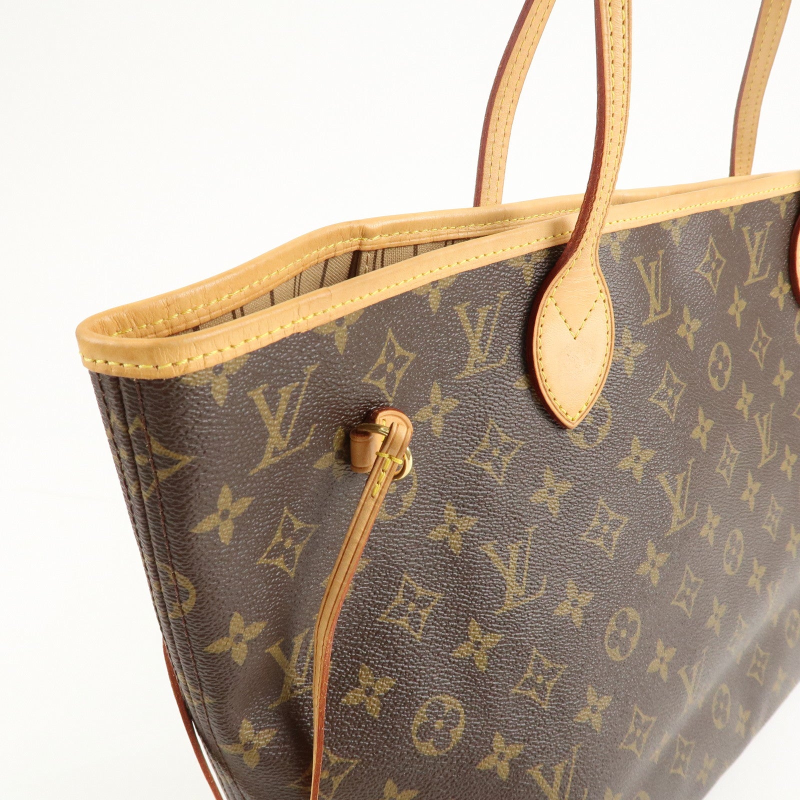 Louis Vuitton Monogram Neverfull MM Tote Bag Brown M40156 Used