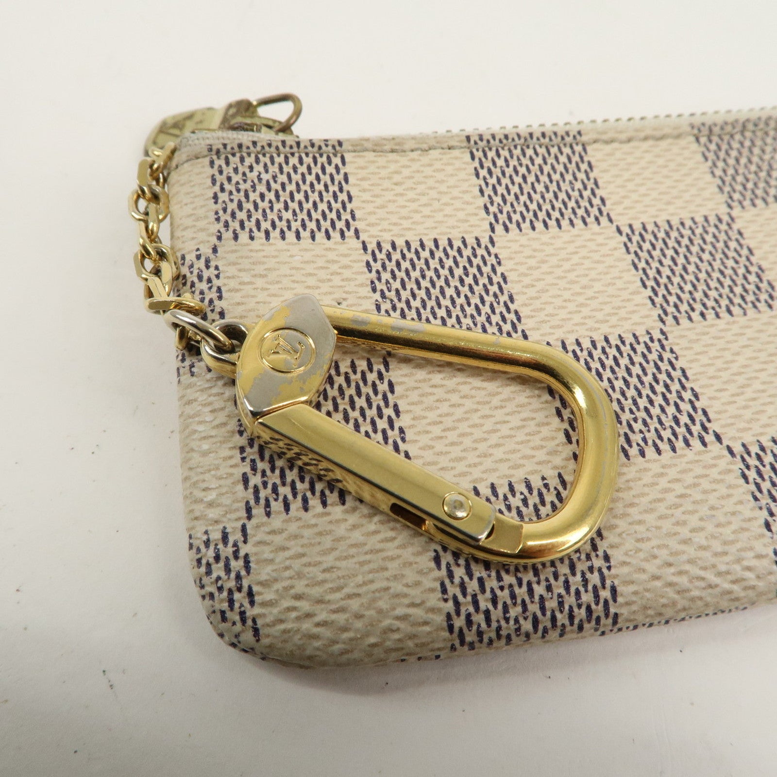 Louis Vuitton Damier Azur Pochette Cles Coin Case N62659