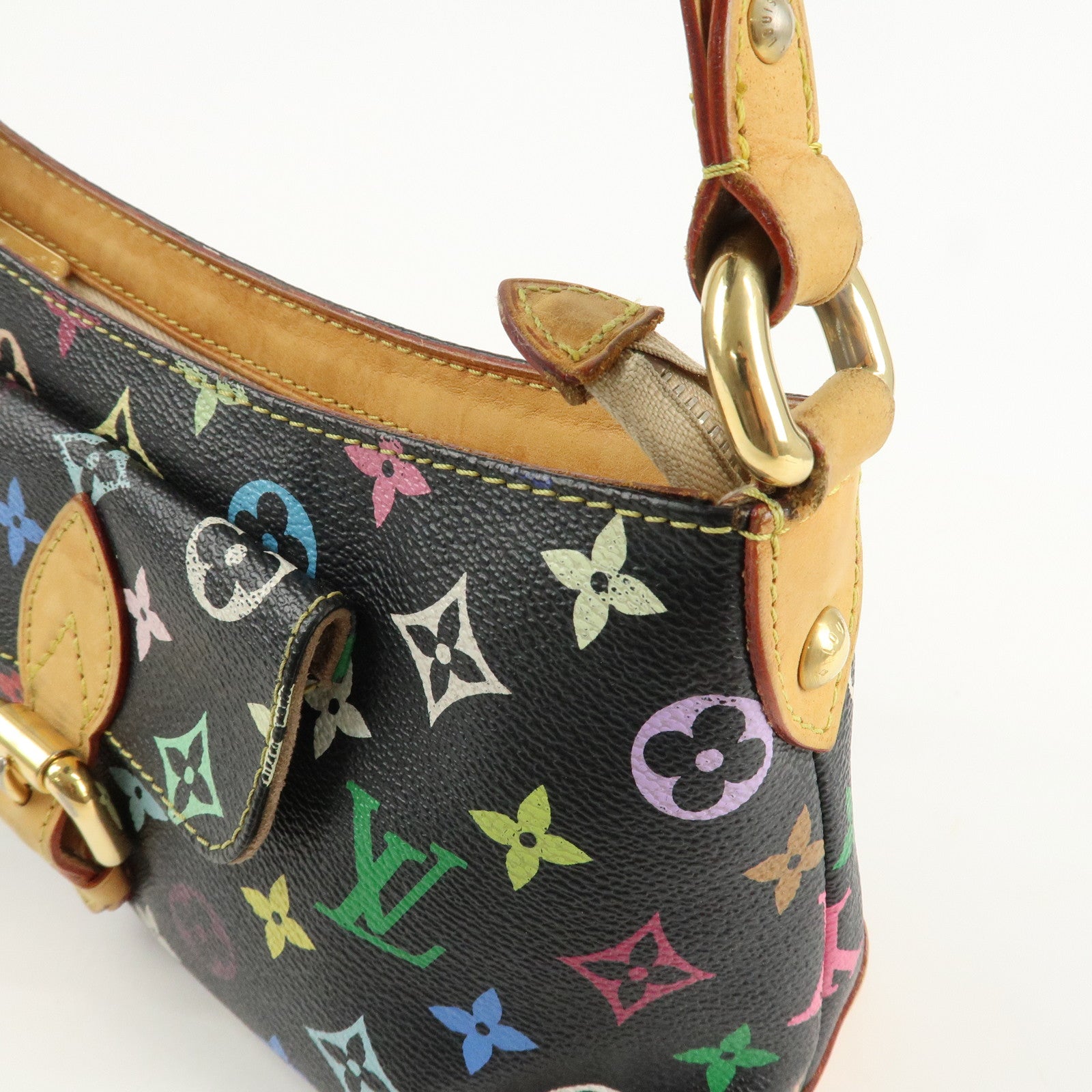 Louis Vuitton Monogram Multicolor Eliza Shoulder Bag M40099 Black Used