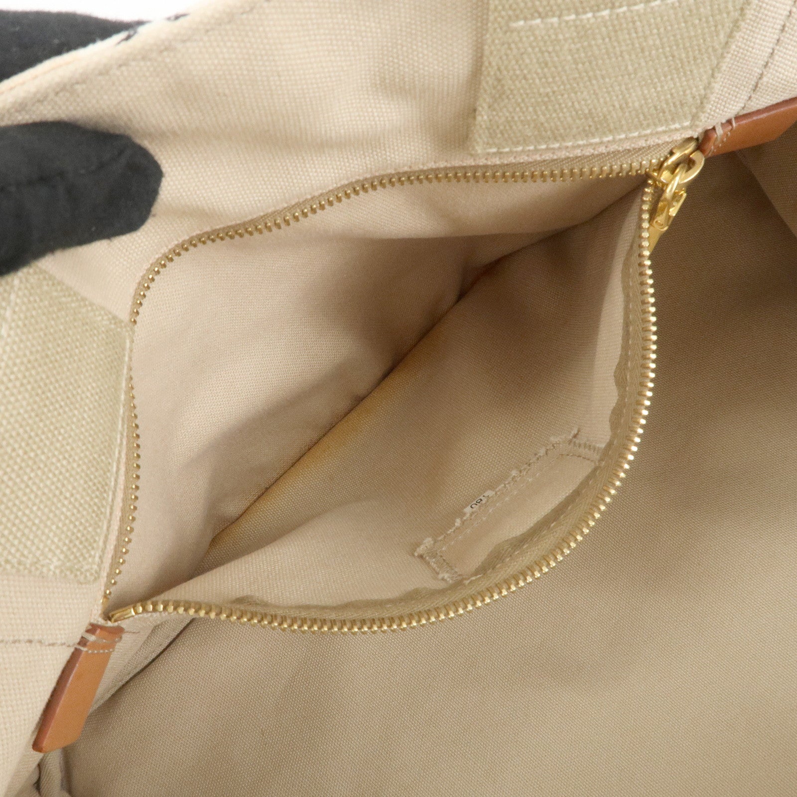 PRADA Canapa Tote Bag Hand Bag Beige Brown Sketch Pattern