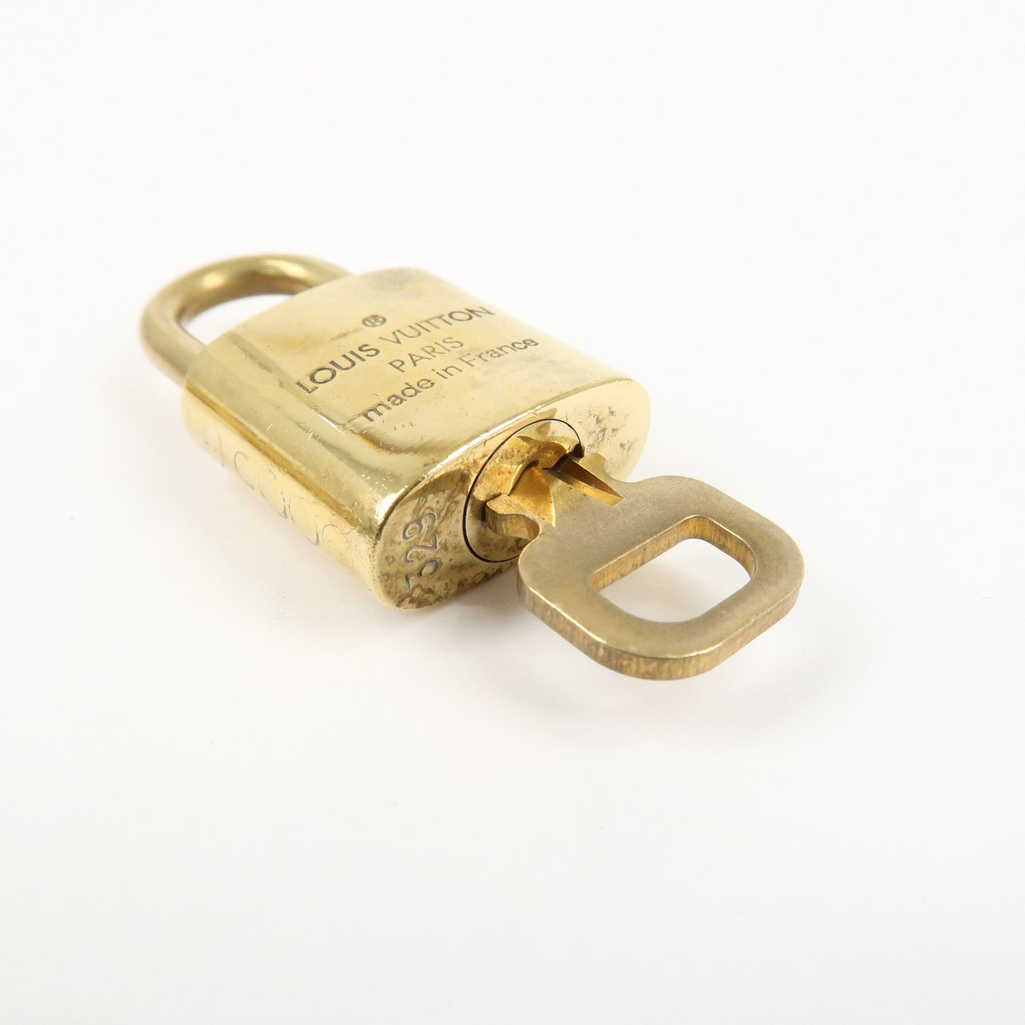 Louis Vuitton Set of 10 Lock & Key Cadena Key Lock Metal Gold