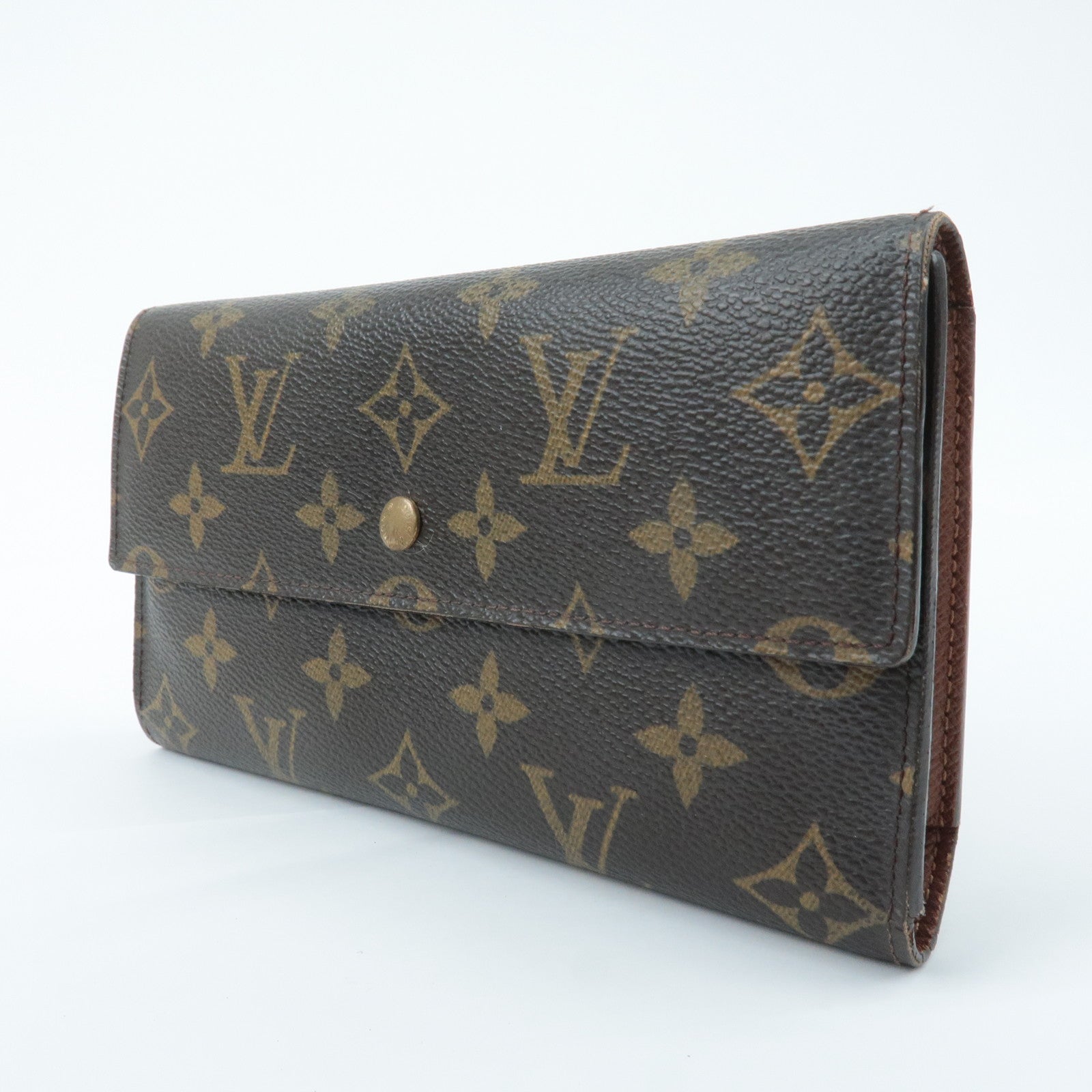 Louis Vuitton Set of 2 Monogram Porte Monnaie Portefeuil Wallet