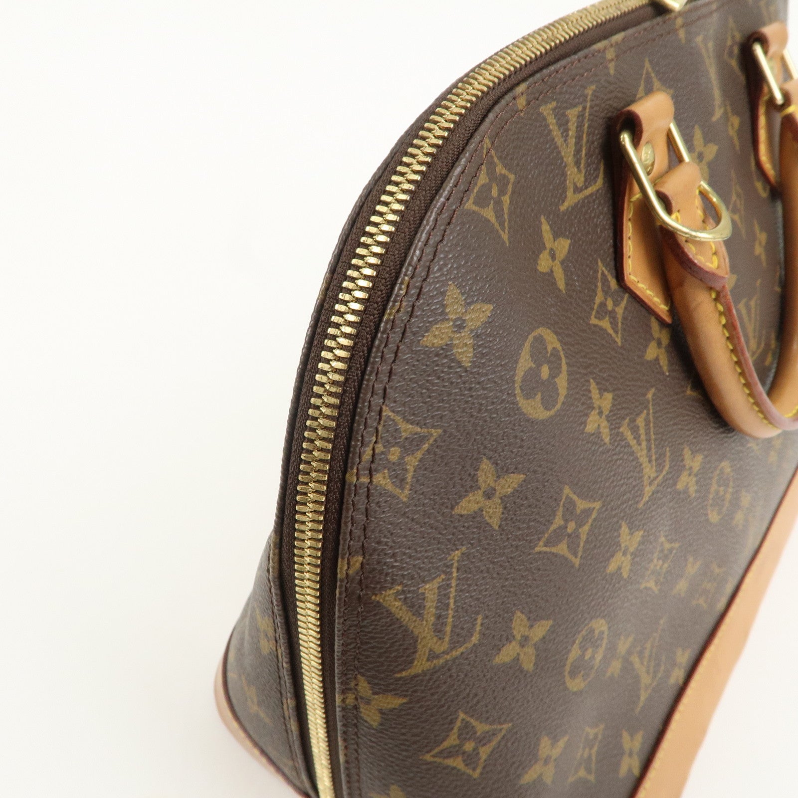 Louis Vuitton Monogram Alma Hand Bag Brown M51130