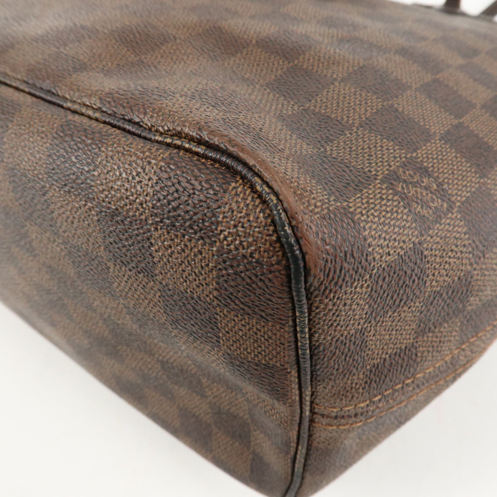 Louis Vuitton Damier Neverfull MM Tote Bag Brown M41358