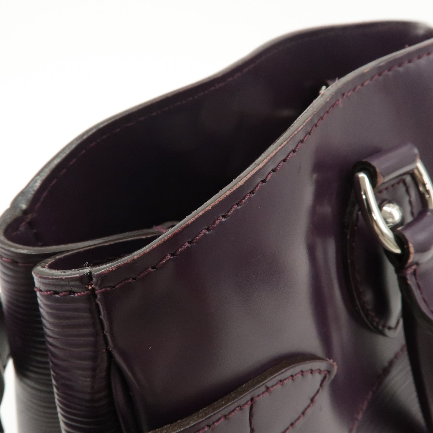 Louis Vuitton Epi Passy PM Hand Bag Cassis Purple M5926K