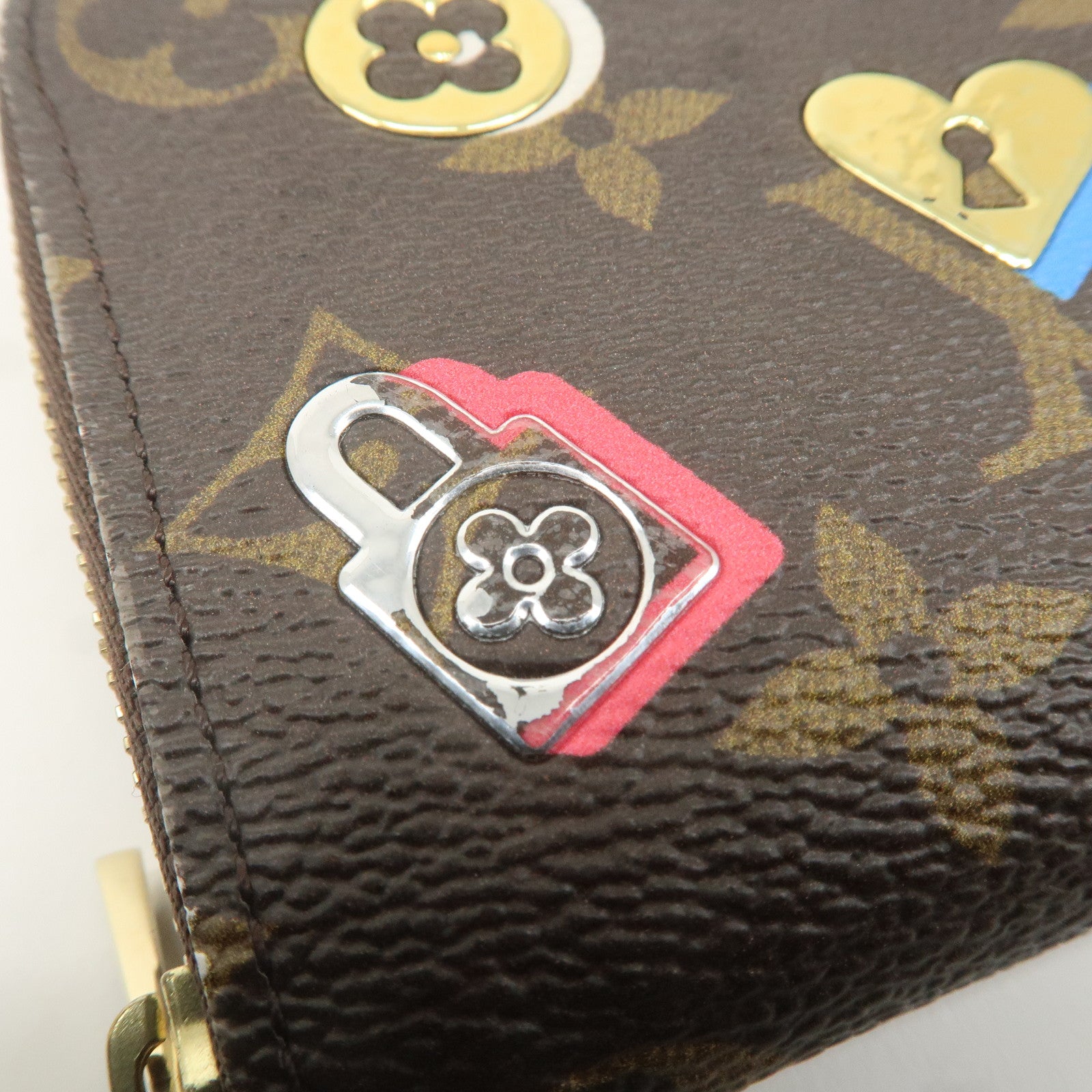 Louis Vuitton Monogram Love Lock Zippy Coin Purse M64118