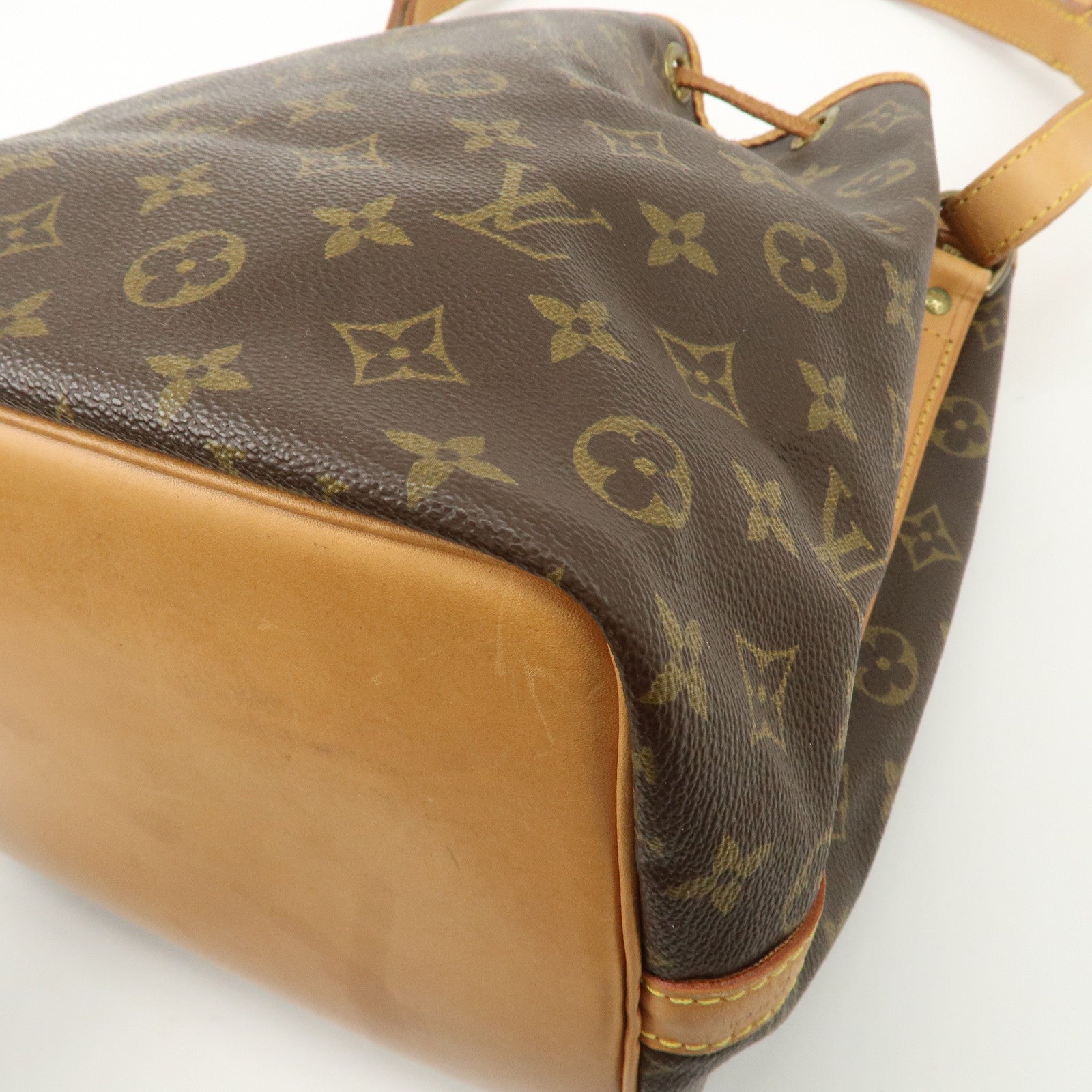 Louis Vuitton Monogram Petit Noe Shoulder Bag Brown M42226