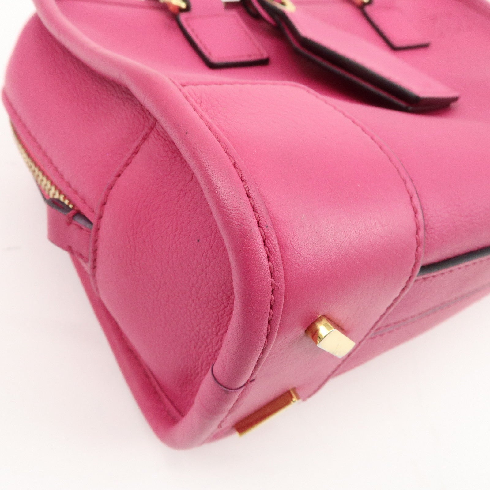 LOEWE Anagram Leather Amazona 23 2Way Shoulder Hand Bag Pink