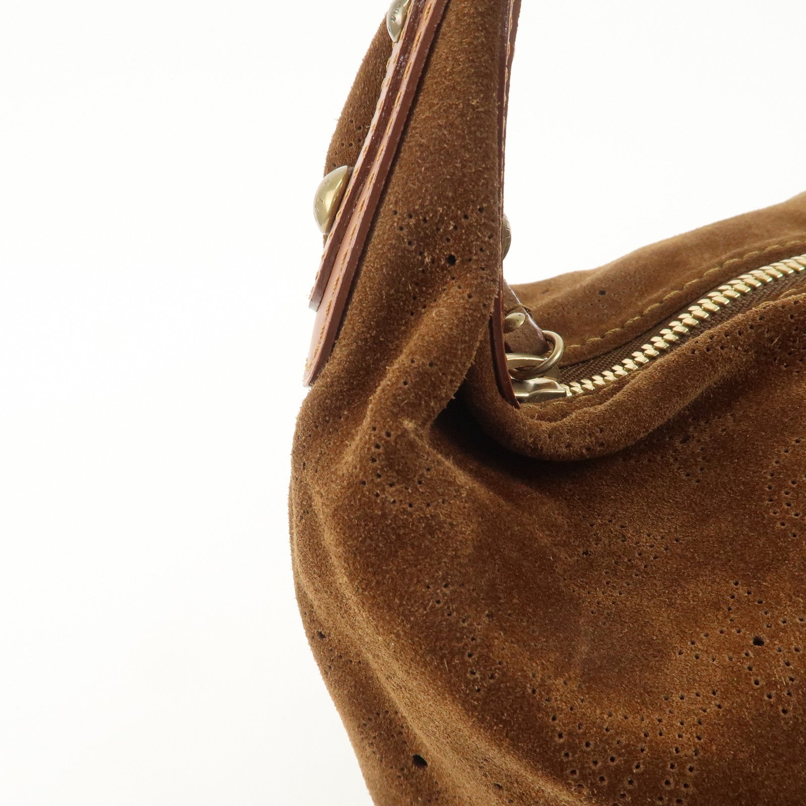 Louis Vuitton Monogram Suede Onata GM Shoulder Bag M95120 Used