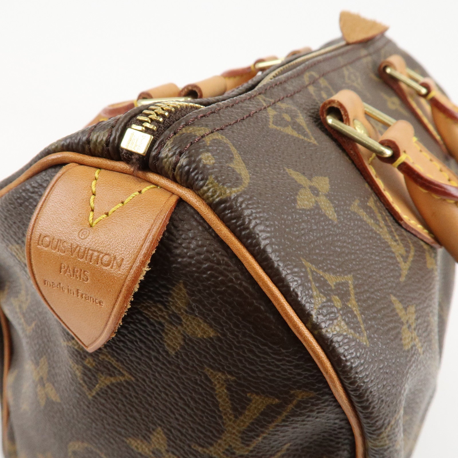 Louis Vuitton Monogram Speedy 25 Hand Bag Boston Bag M41528